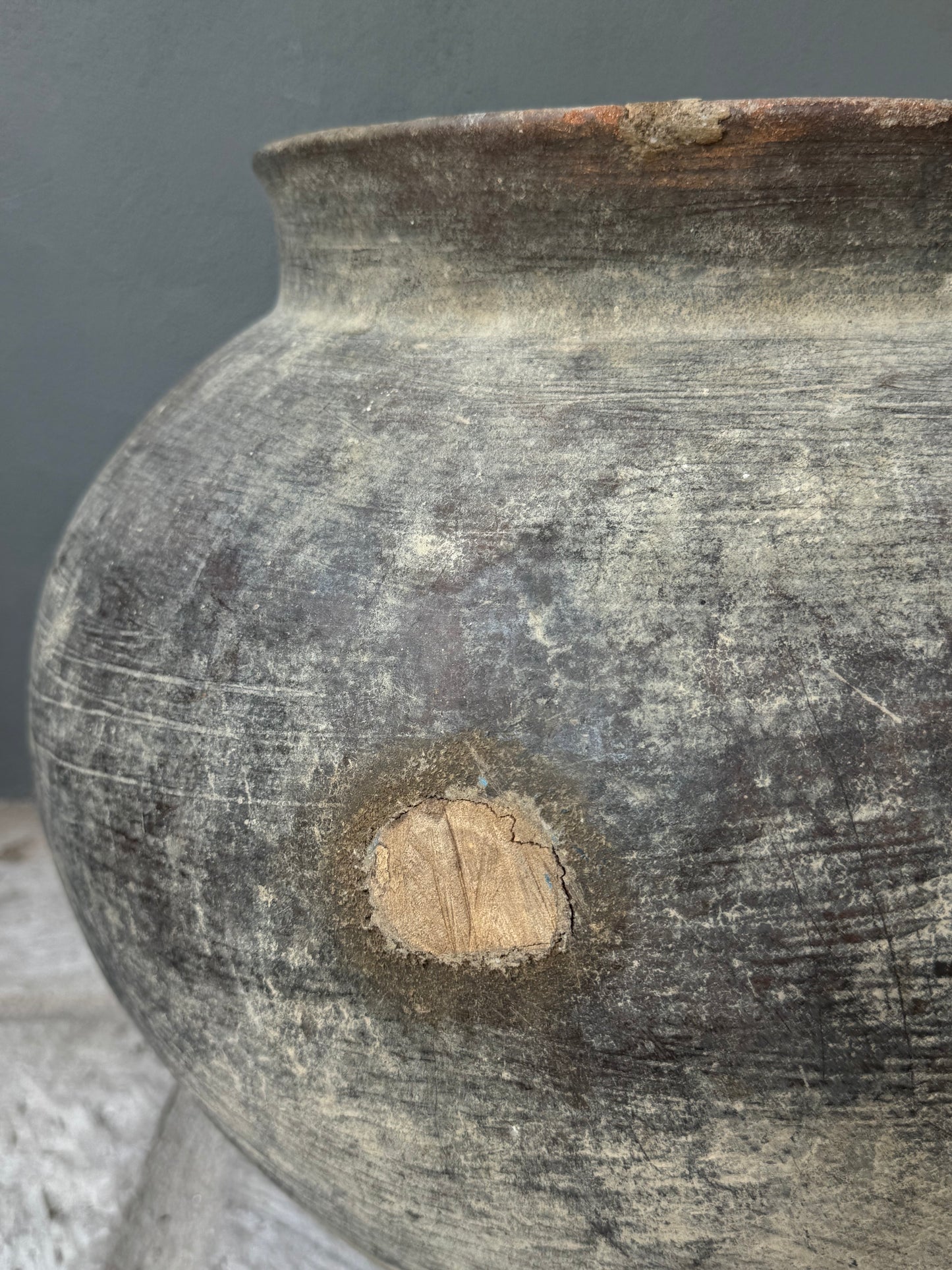 Mixteca Wide Mouth Water Pot From Oaxaca