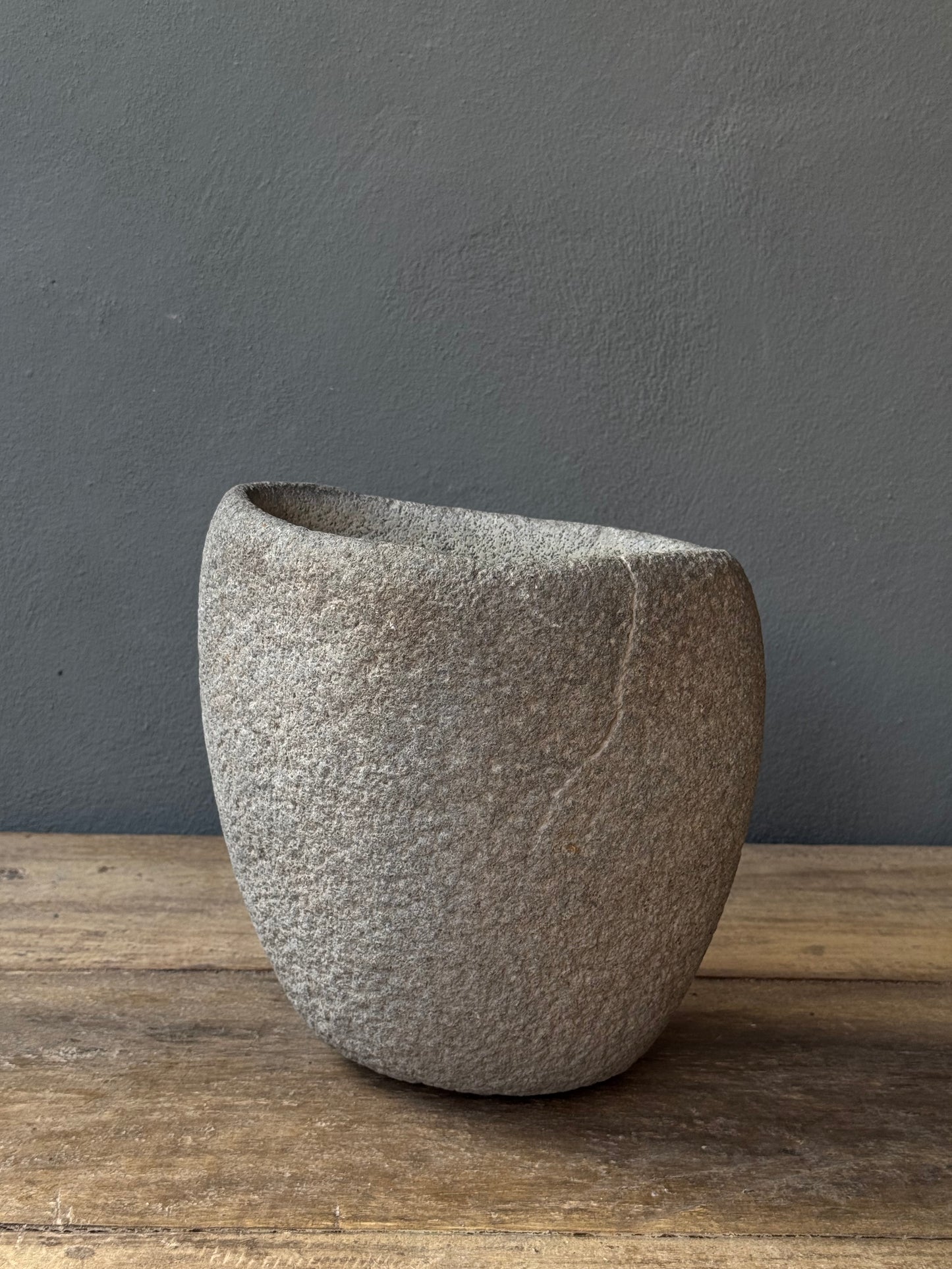 Large stone mortar from San Luis Potosí