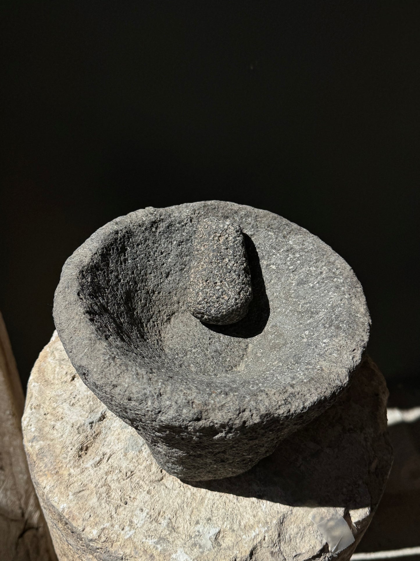 Volcanic Stone Mortar / Molcajete Antiguo