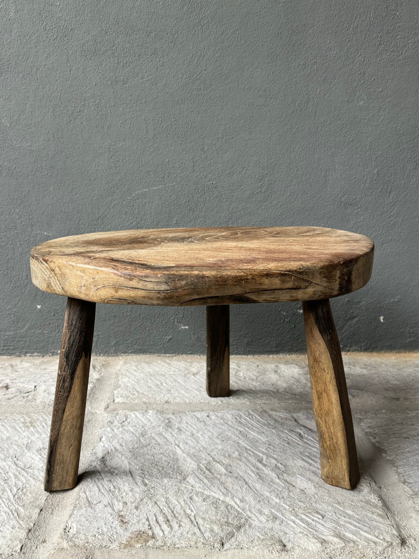Primitive Hardwood Round Table From Yucatán
