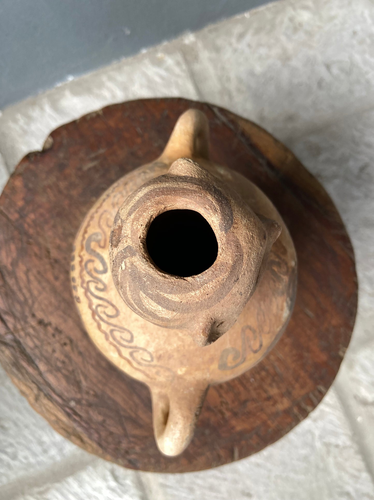 Folk Art Mezcal Jug From Mexico