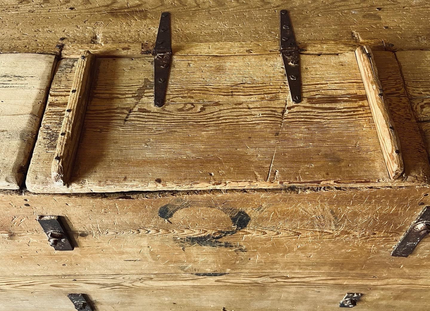 Mid 19th Century Colonial Storage Chest From Mexico | Baul Colonial de madera Sabino de la Sierra Gorda de Queretaro