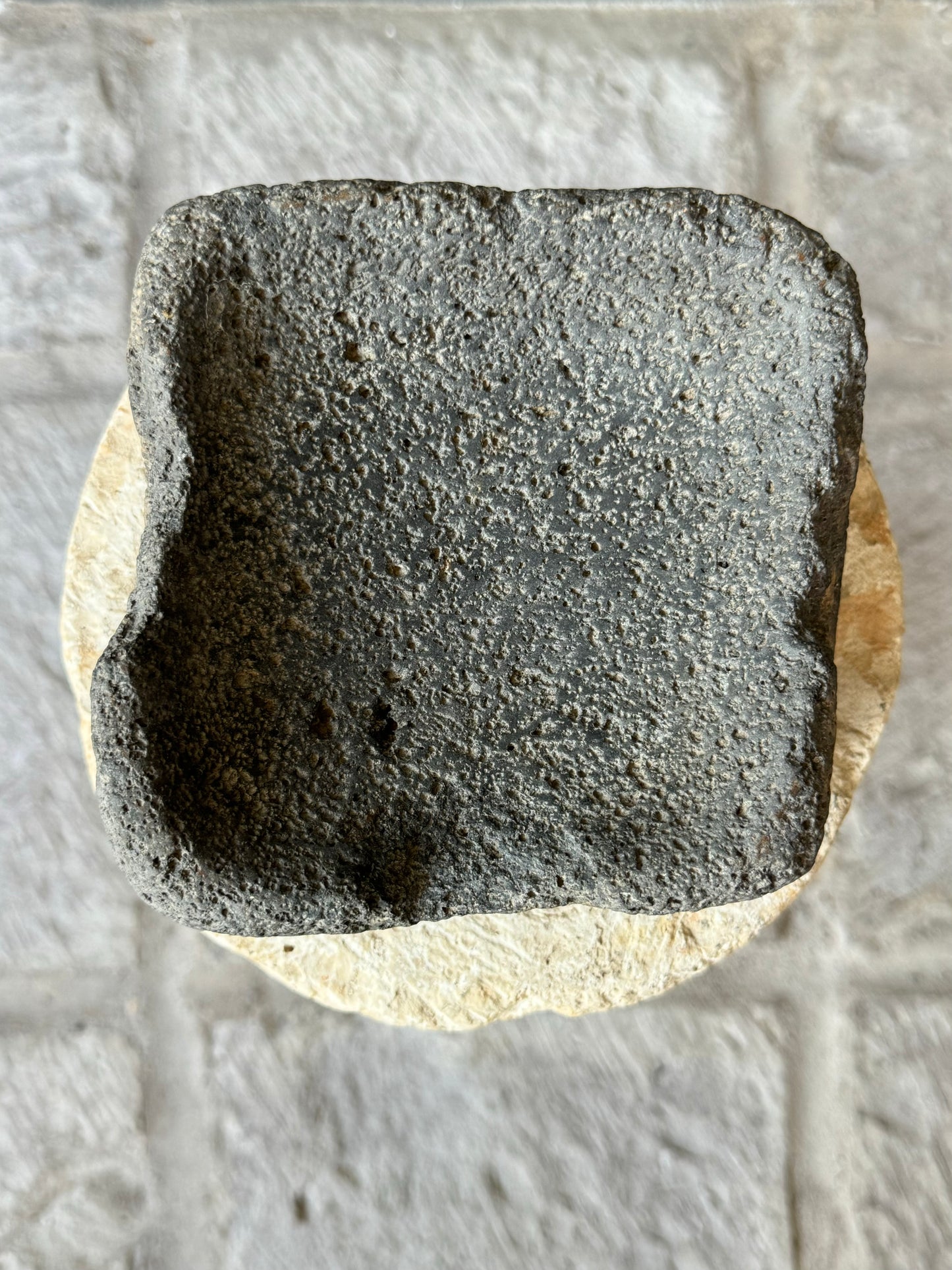 Square Mortar From San Felipe, Guanajuato / Mortero Cuadrado de San Felipe, Guanajuato