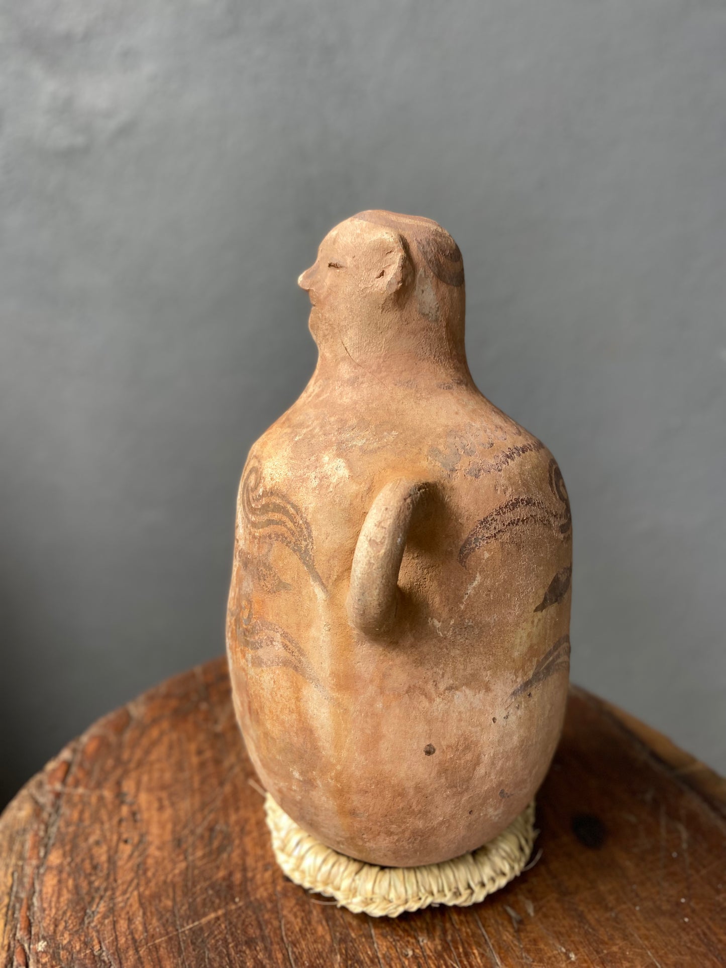 Folk Art Mezcal Jug From Mexico