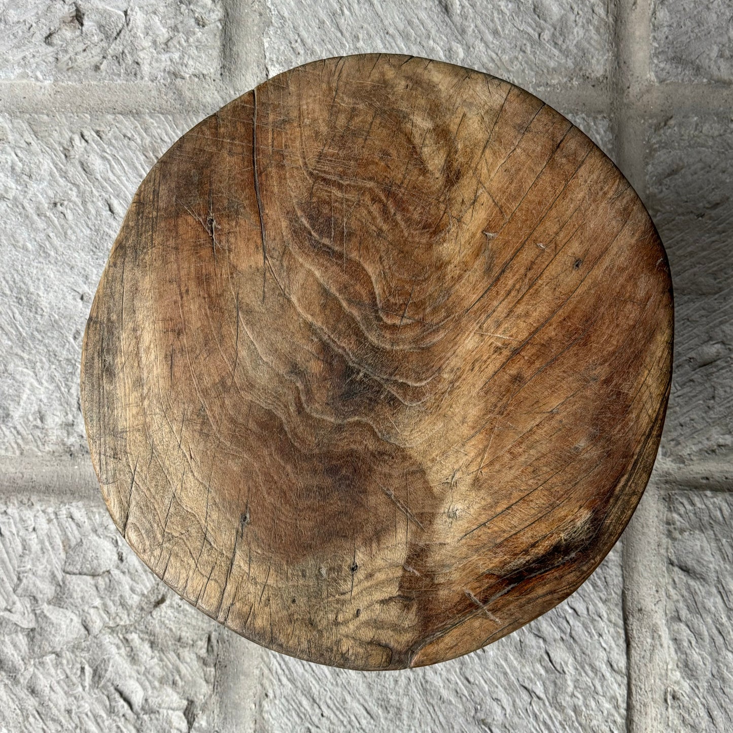 Primitive Hardwood Round Table From Yucatán