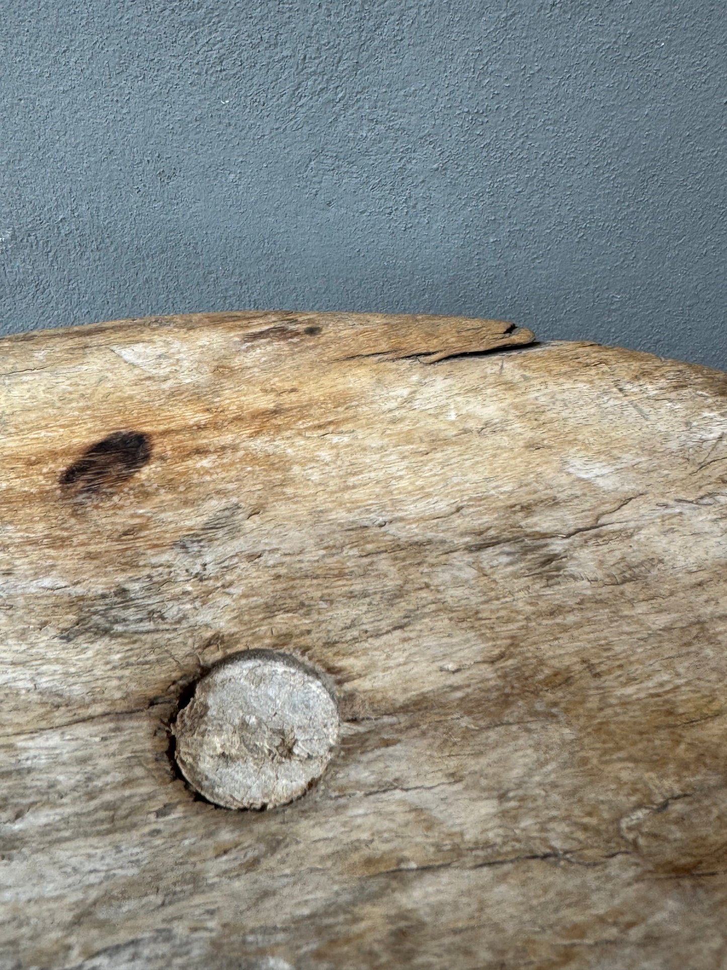 Mesquite Stool From Guanajuato 1940’s / Banco De Mesquite De Guanajuato