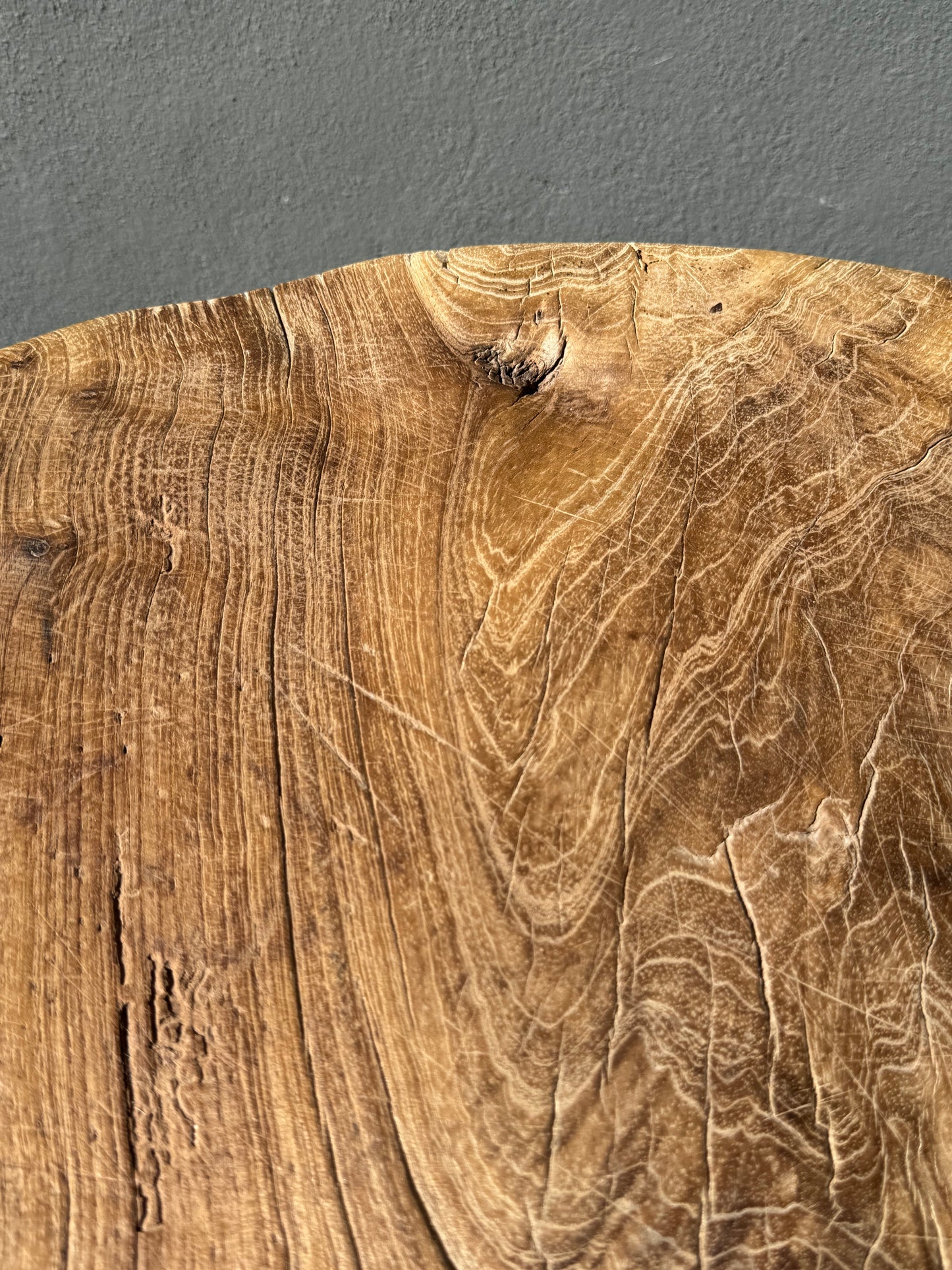 Primitive Hardwood Round Table From Central Yucatán