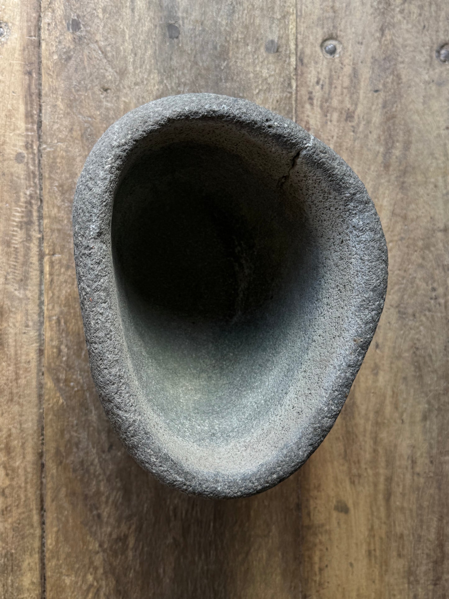 Large stone mortar from San Luis Potosí