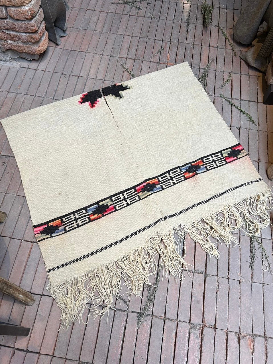 Wool Poncho From Mexico 1970’s