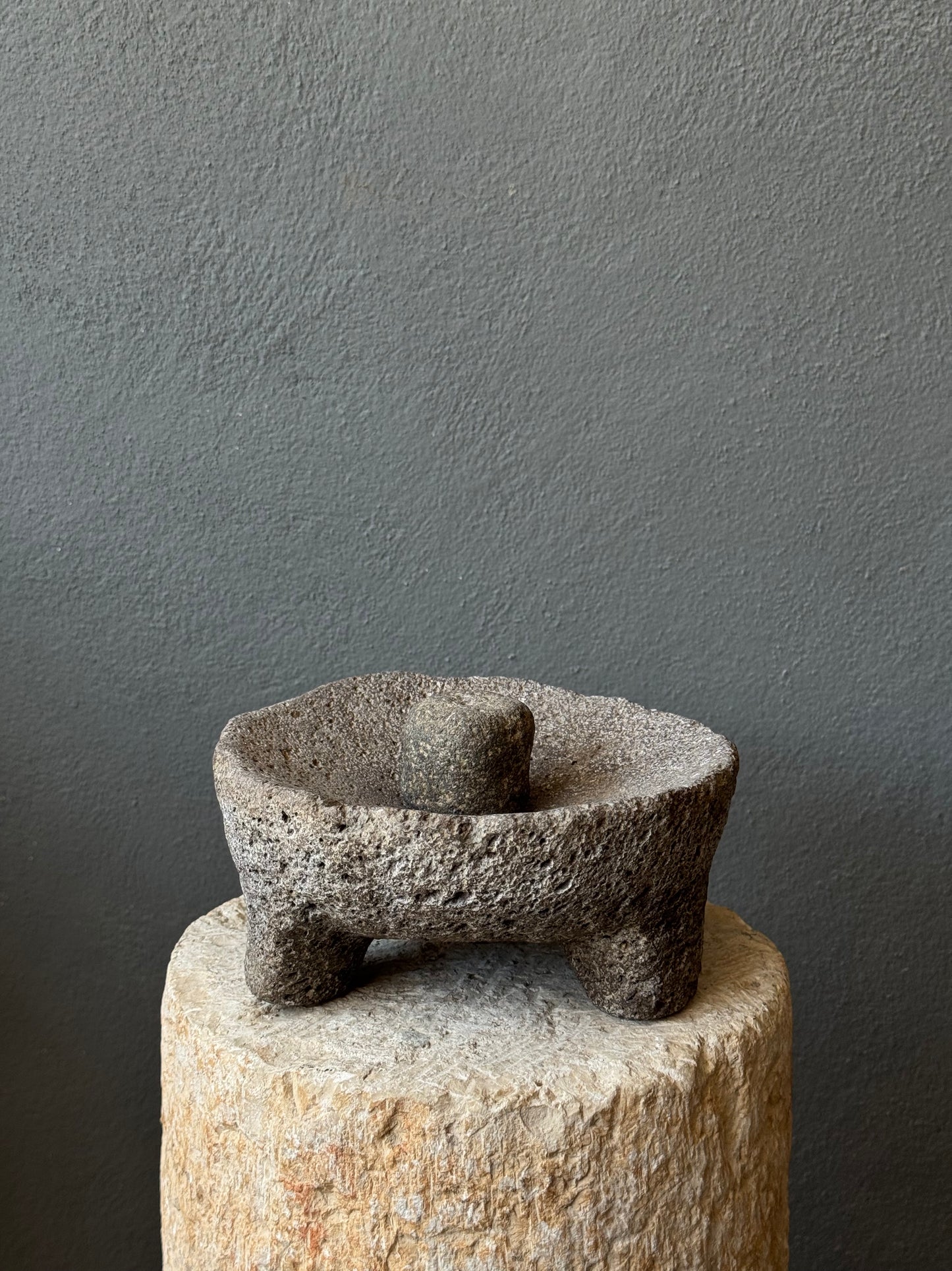 Stone Mortar From San Luis Potosí/ Molcajete Antiguo de SLP