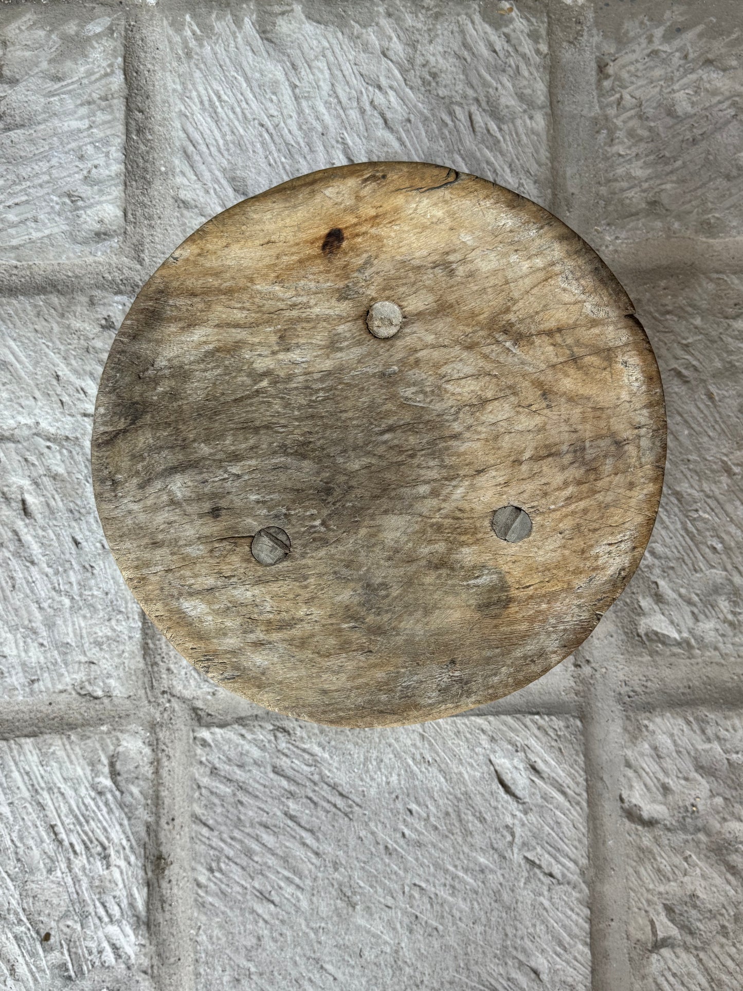 Mesquite Stool From Guanajuato 1940’s / Banco De Mesquite De Guanajuato