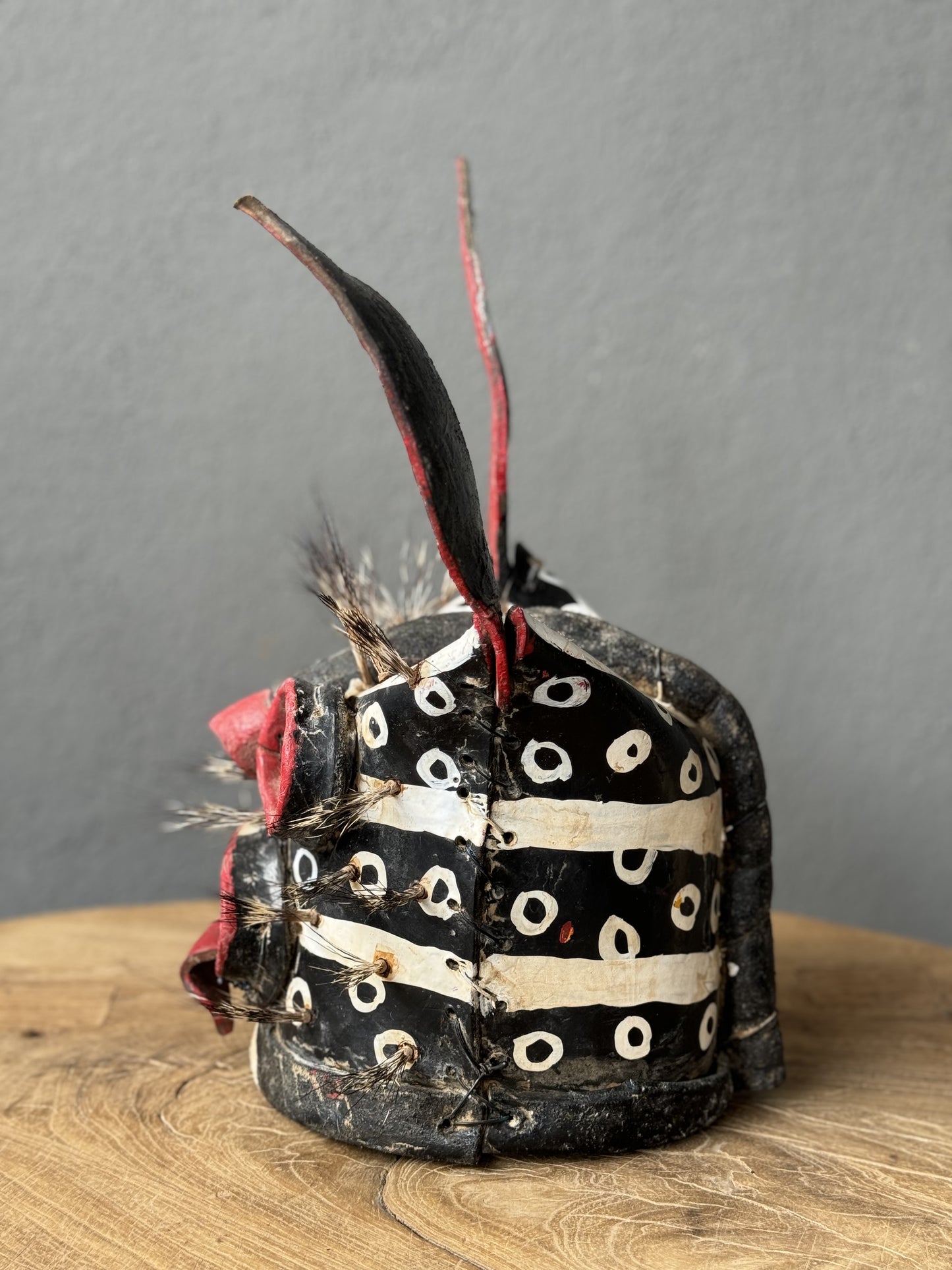 Contemporary Leather Tiger Mask From Zitlala, Guerrero.