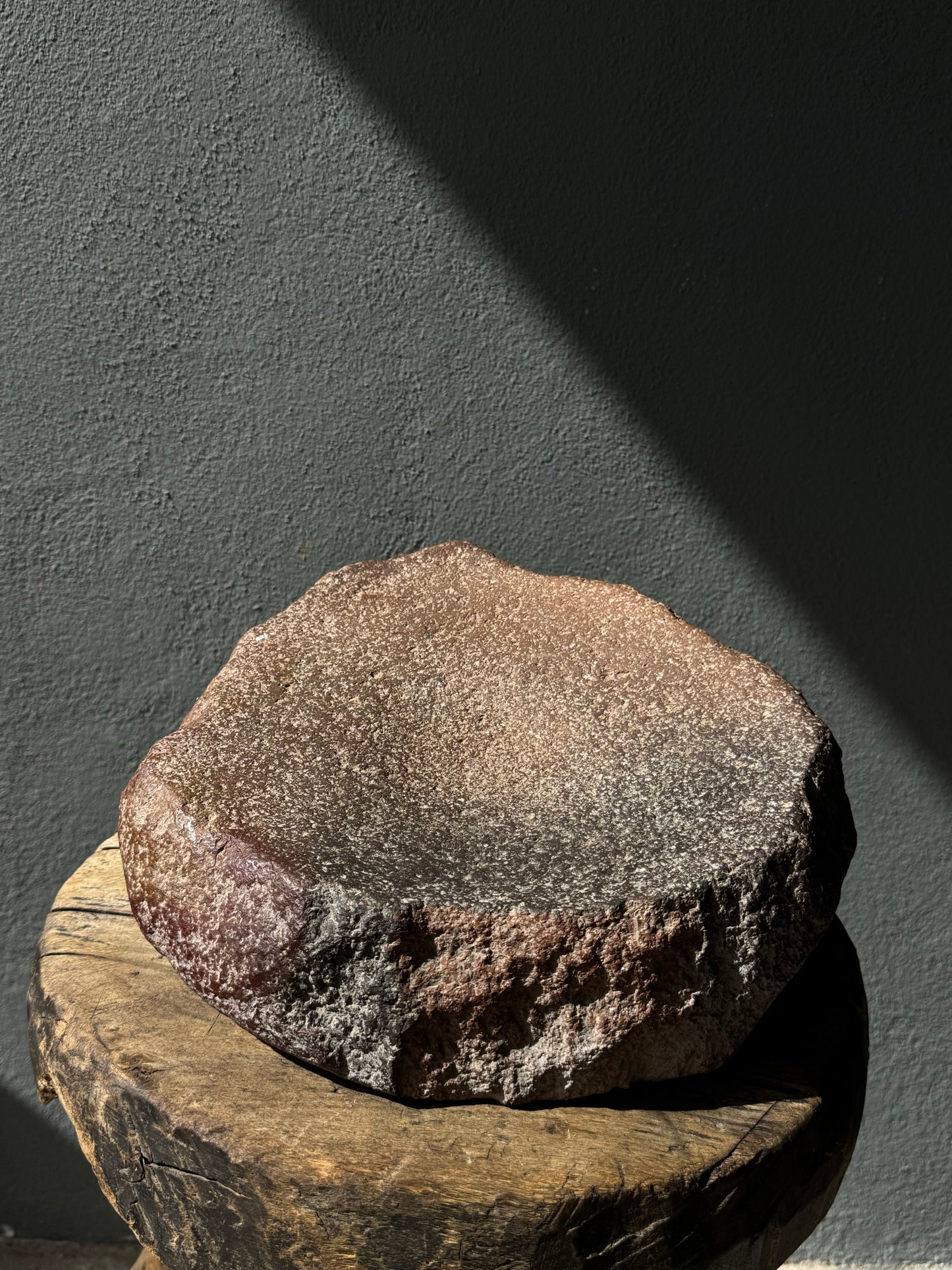 River Stone Mortar From San Luis Potosí, Mexico / Huilanche De Piedra De Río
