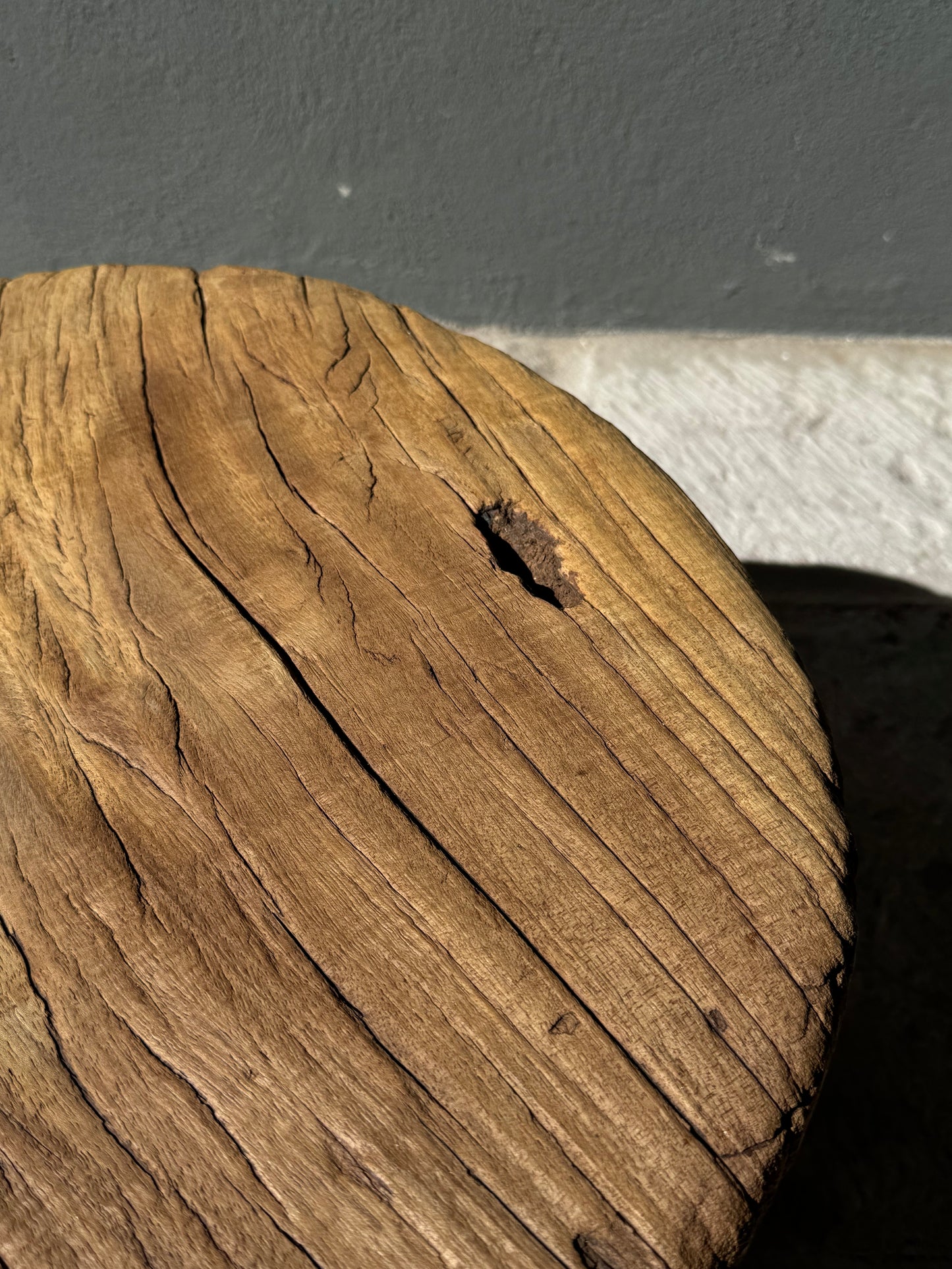 Primitive Cedar Round Table From Central Yucatán
