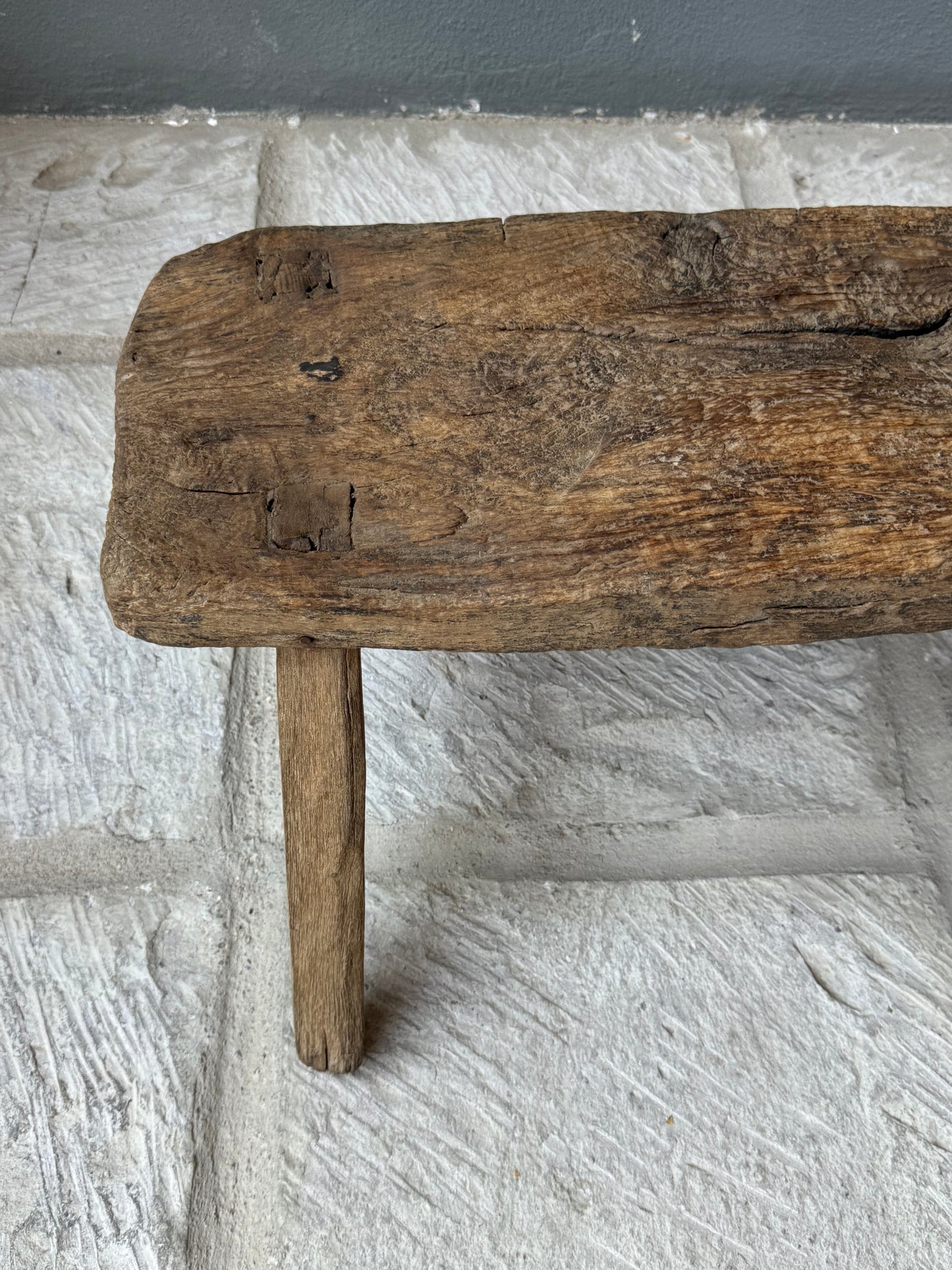 Primitive Mesquite Bench From Guanajuato/ Banca Primitiva De Mesquite De Guanajuato
