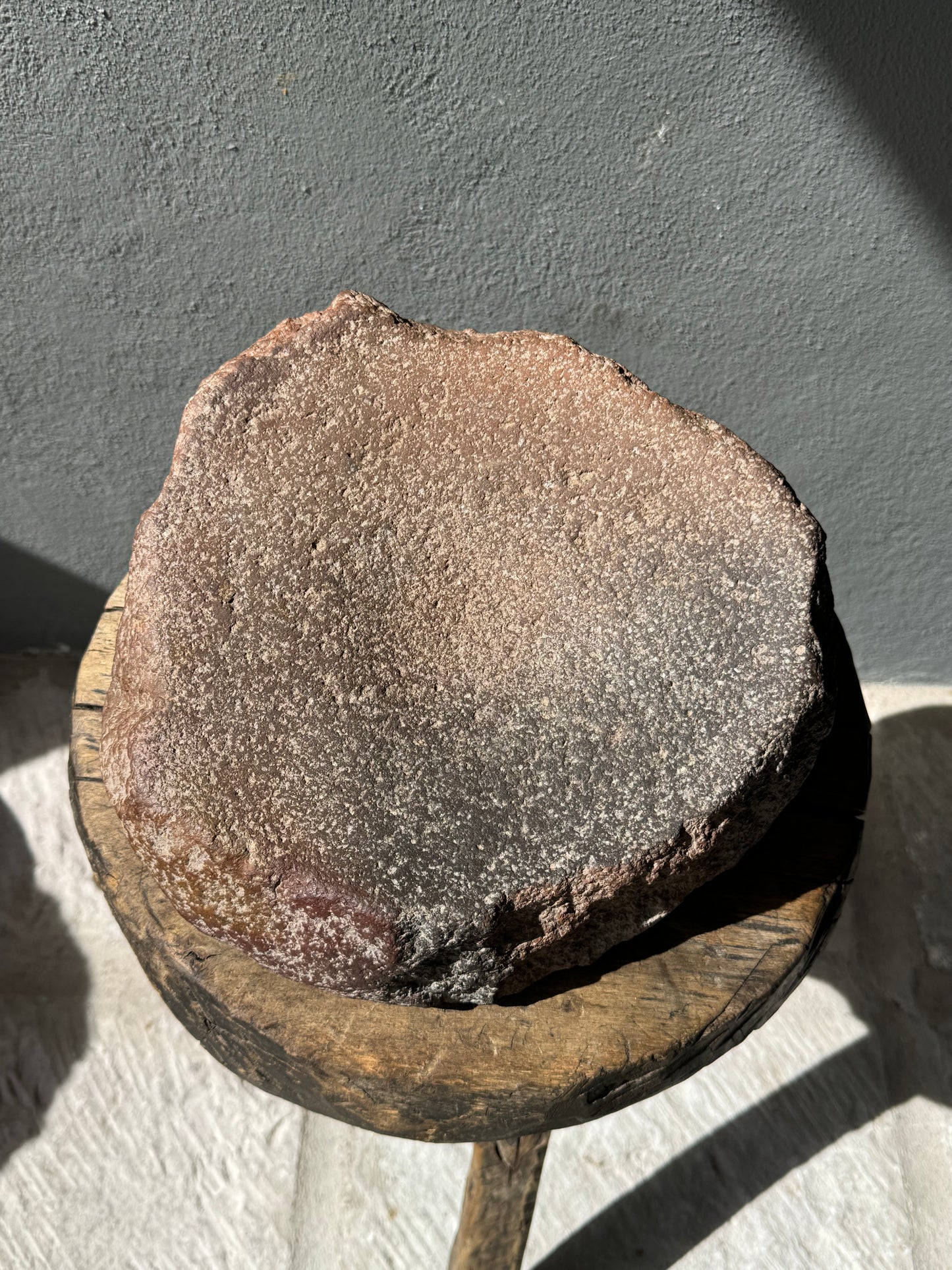 River Stone Mortar From San Luis Potosí, Mexico / Huilanche De Piedra De Río