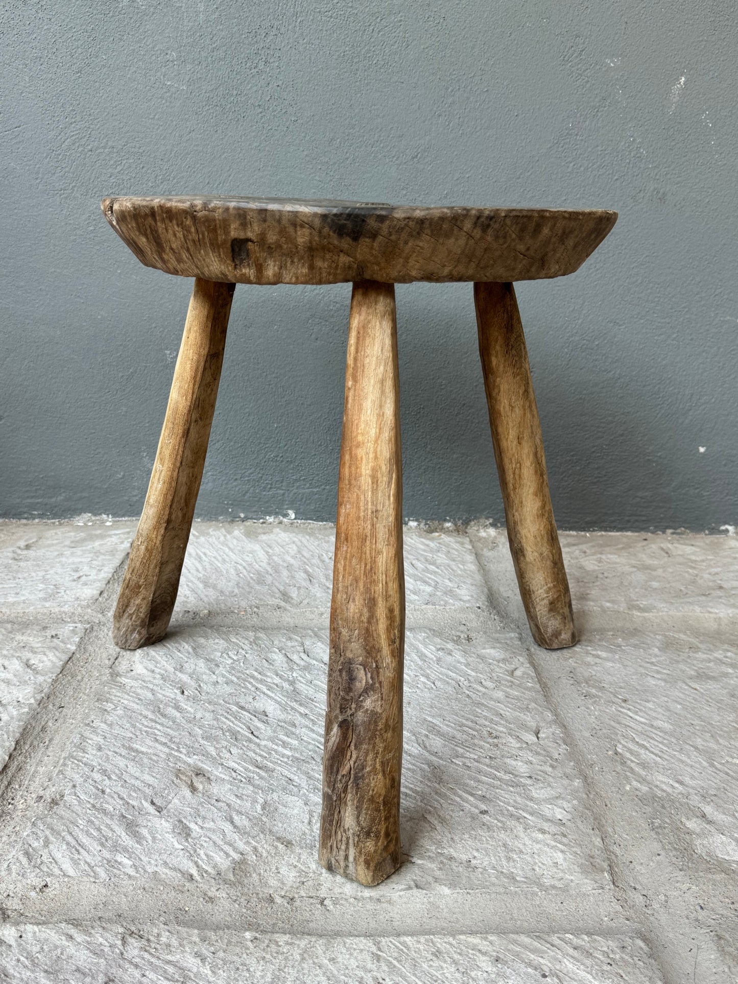 Mesquite Stool From Guanajuato 1940’s / Banco De Mesquite De Guanajuato