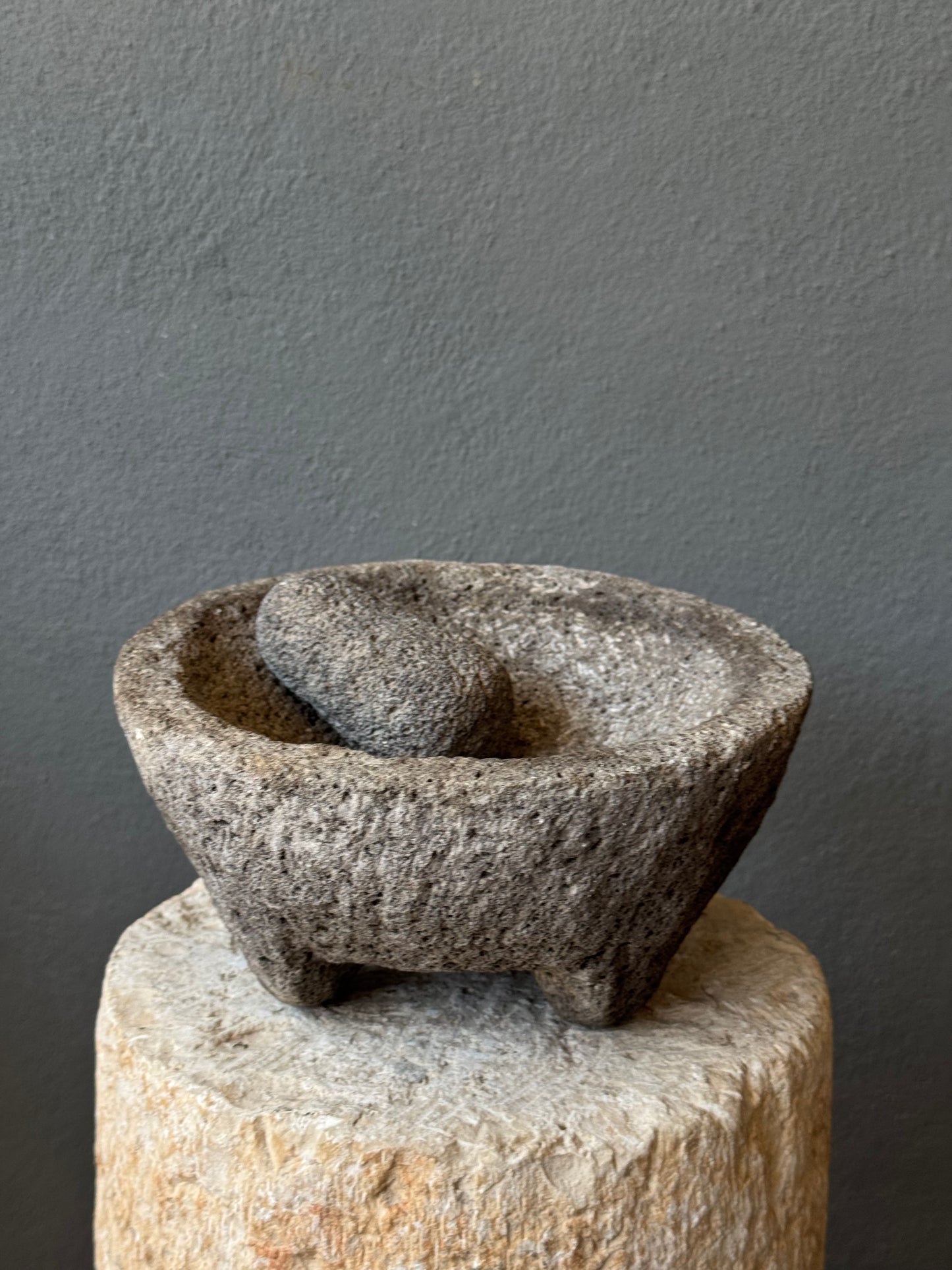Stone Mortar From San Luis Potosí / Molcajete Viejo De SLP