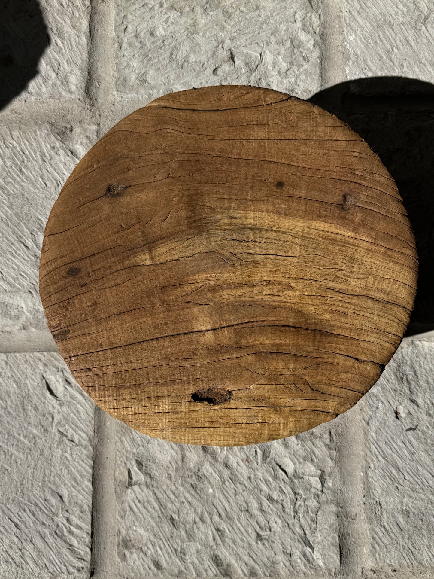 Primitive Cedar Round Table From Central Yucatán