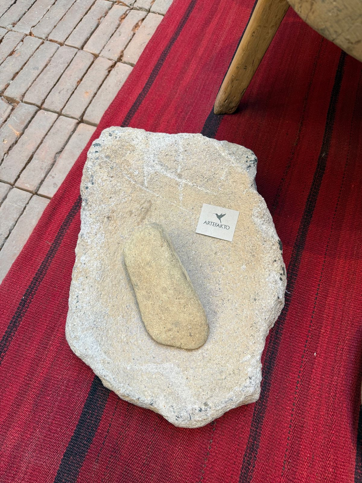 River Stone Mortar From San Luis Potosí, Mexico