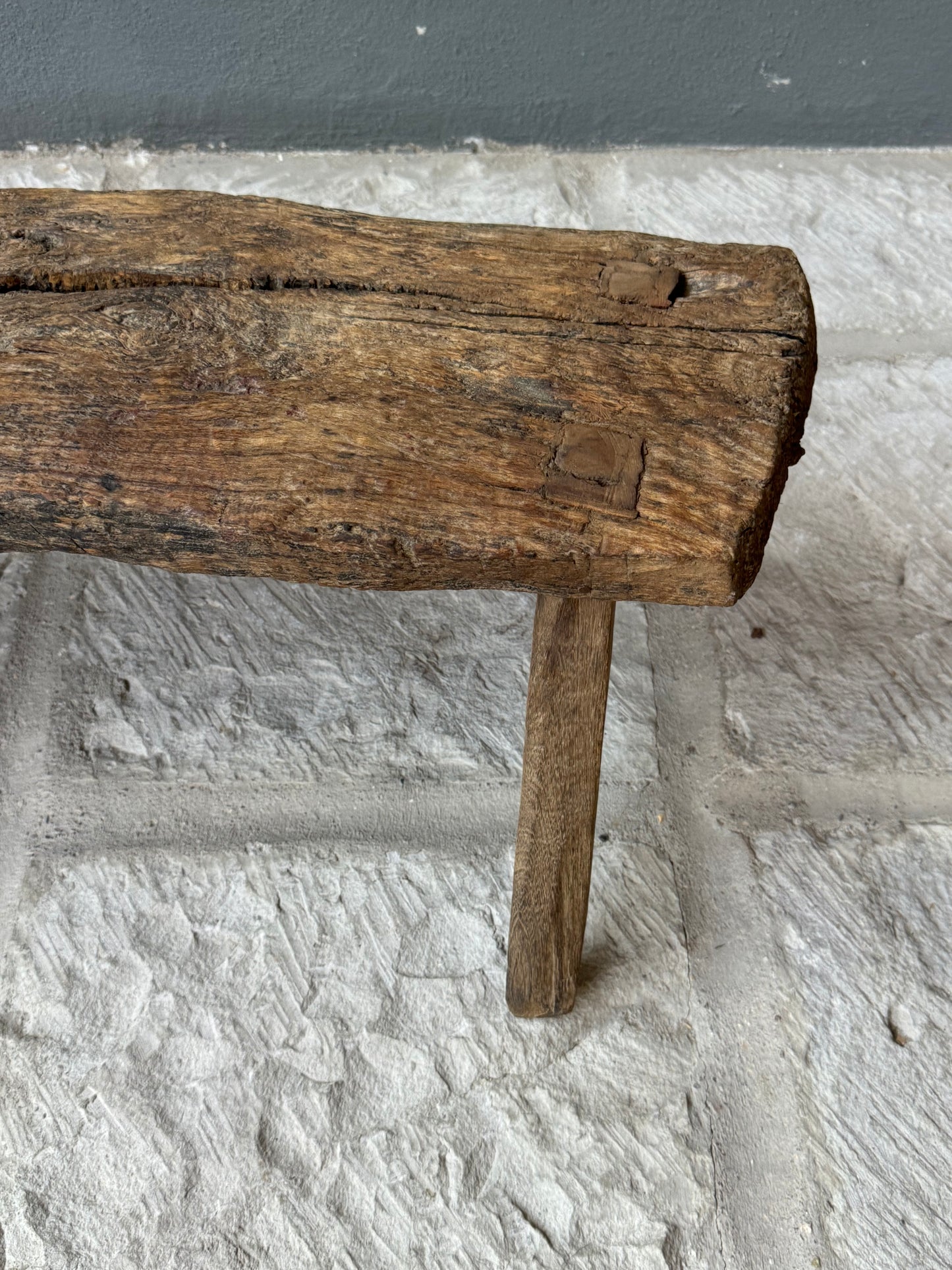 Primitive Mesquite Bench From Guanajuato/ Banca Primitiva De Mesquite De Guanajuato