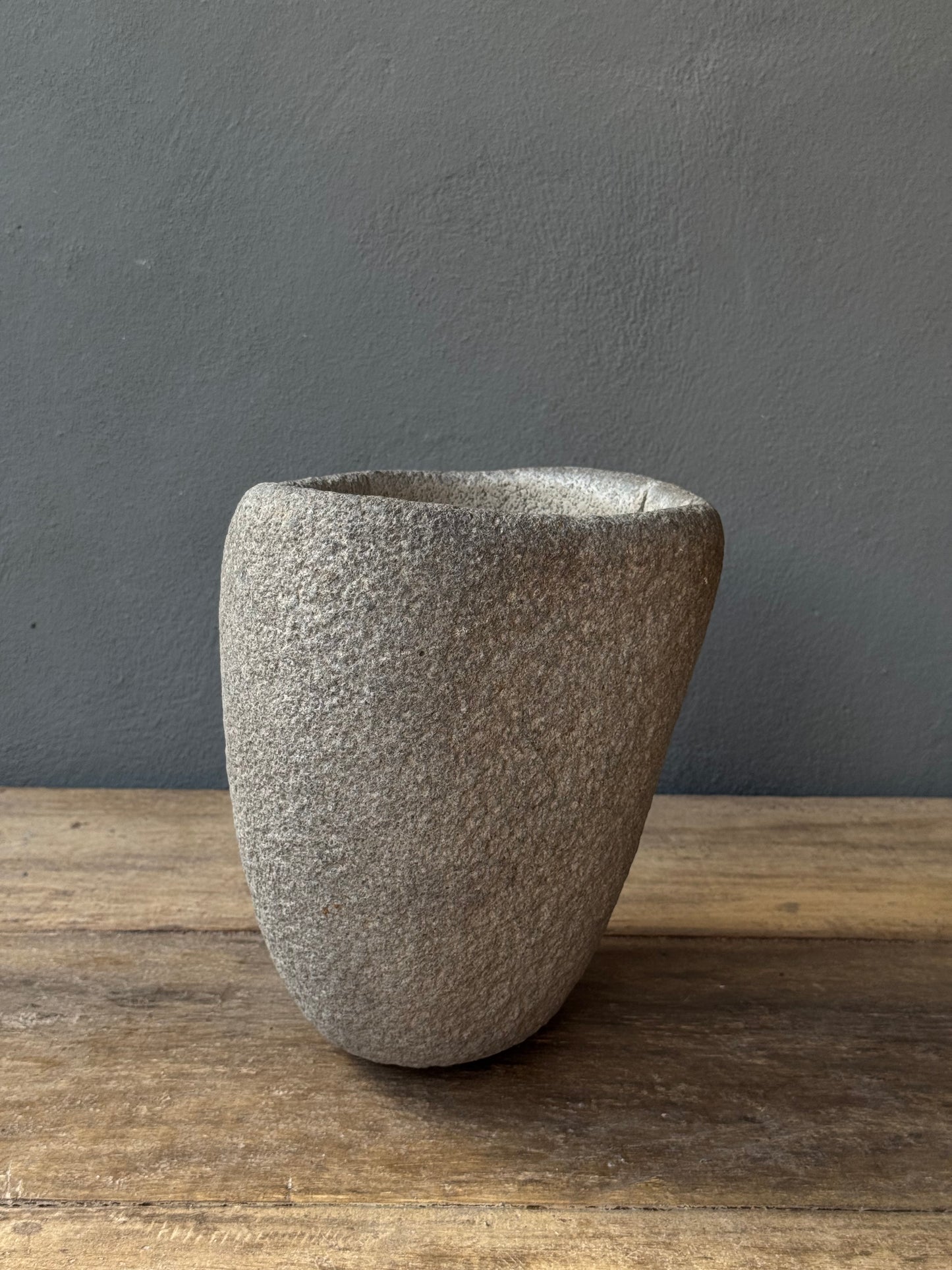 Large stone mortar from San Luis Potosí