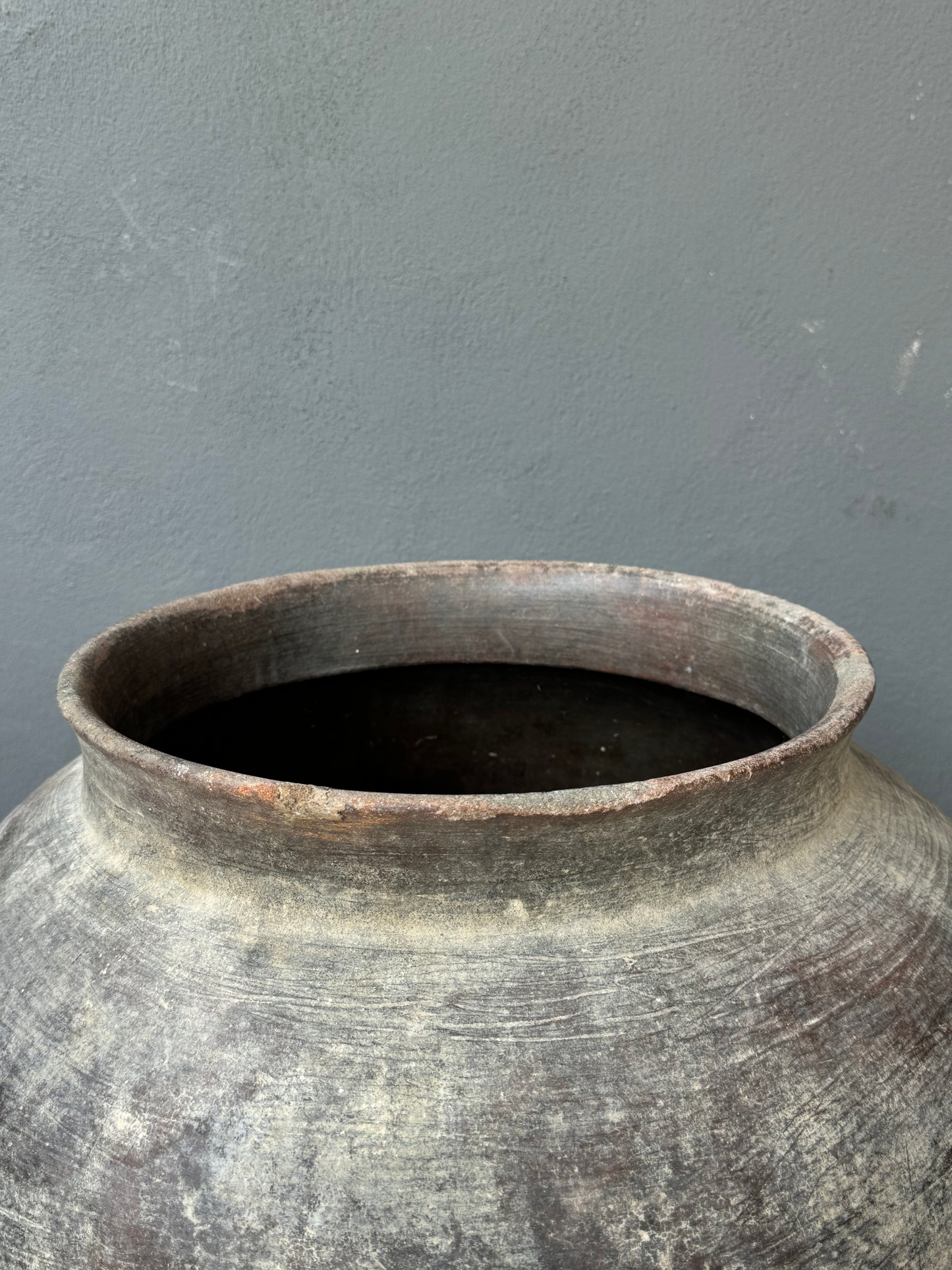 Mixteca Wide Mouth Water Pot From Oaxaca