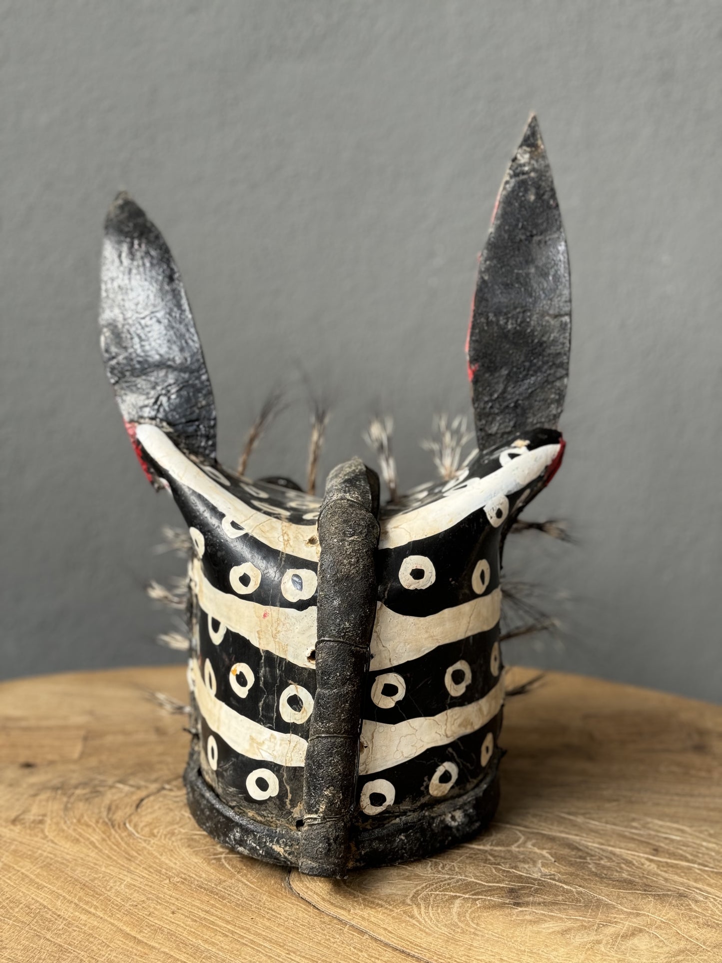 Contemporary Leather Tiger Mask From Zitlala, Guerrero.