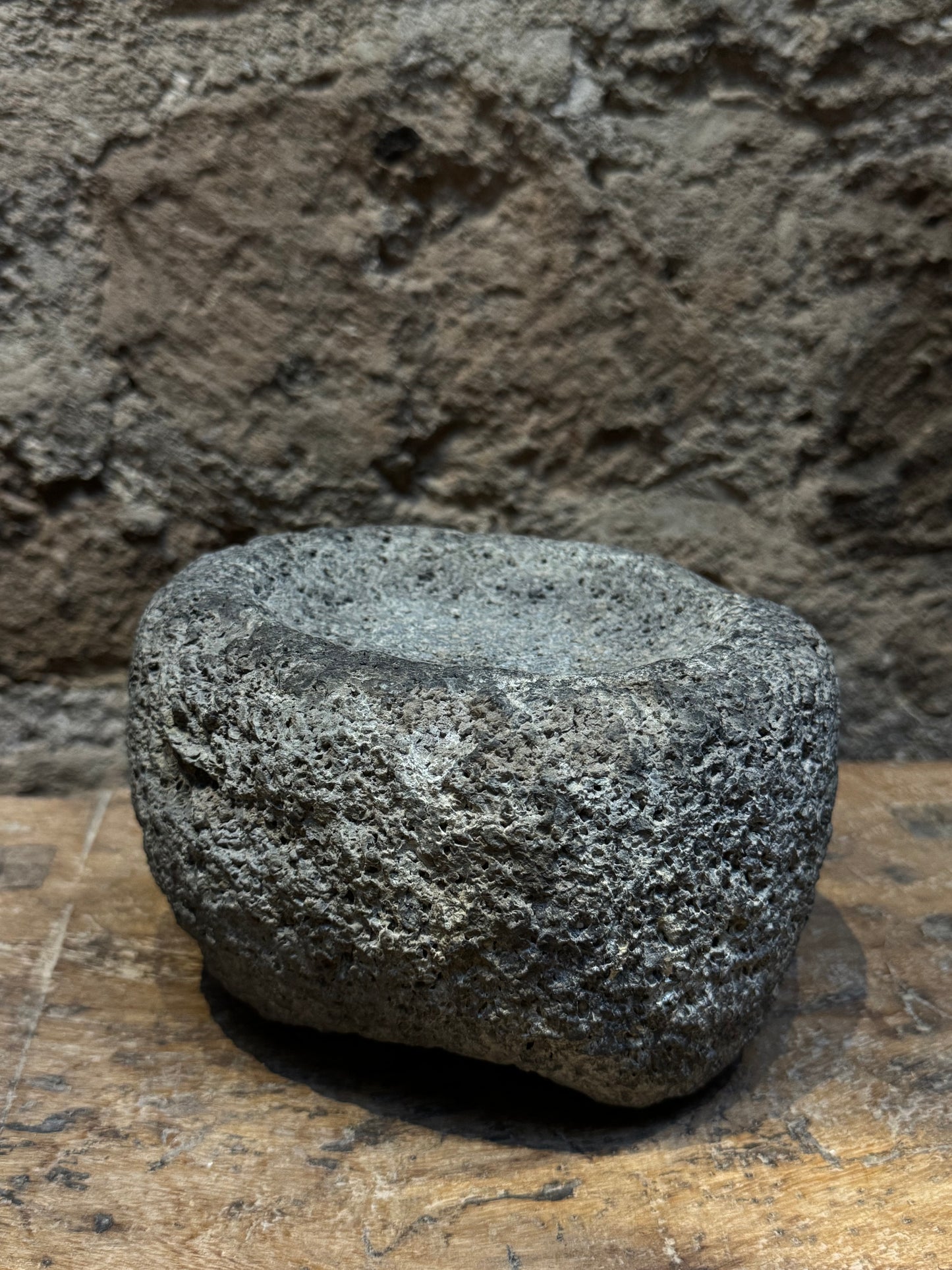 Pre-hispanic Mortar And Pestle / Mortero Prehispánico