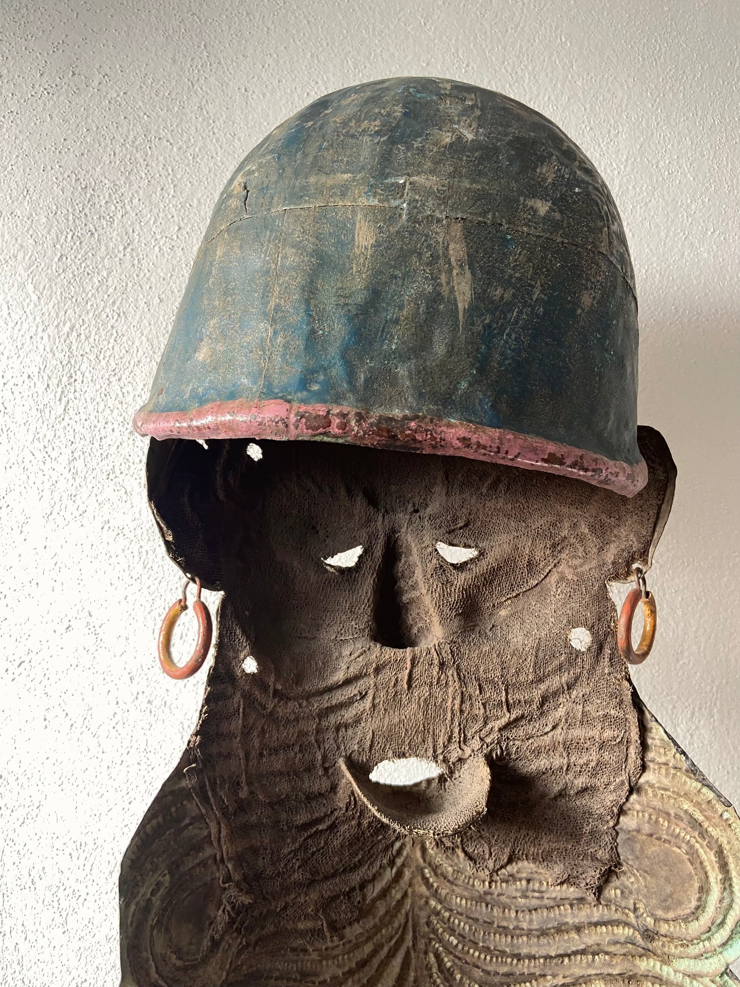 Painted Tin Mask From Guerrero, 1970’s / Máscara de Latón Pintada de Guerrero