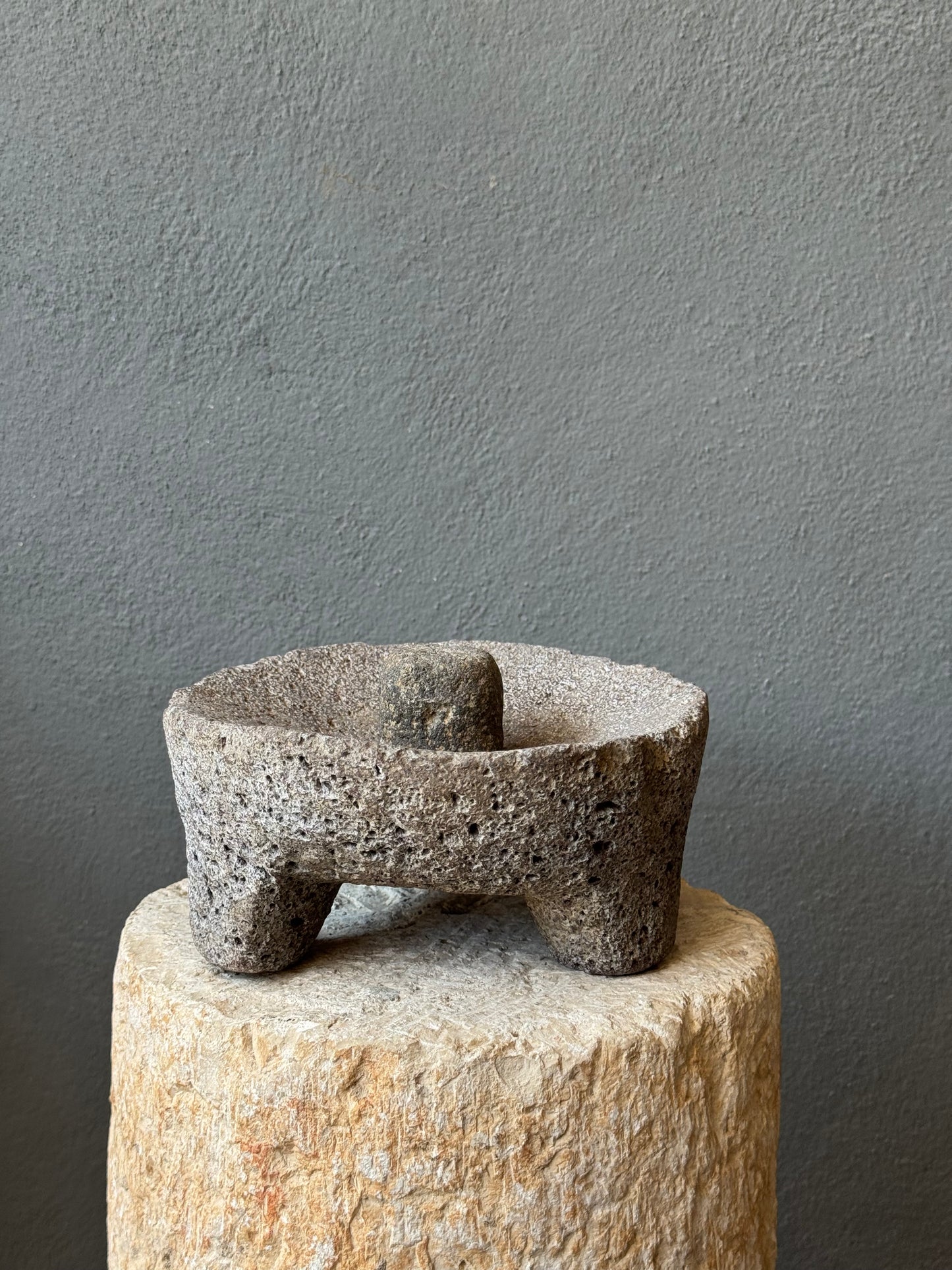 Stone Mortar From San Luis Potosí/ Molcajete Antiguo de SLP