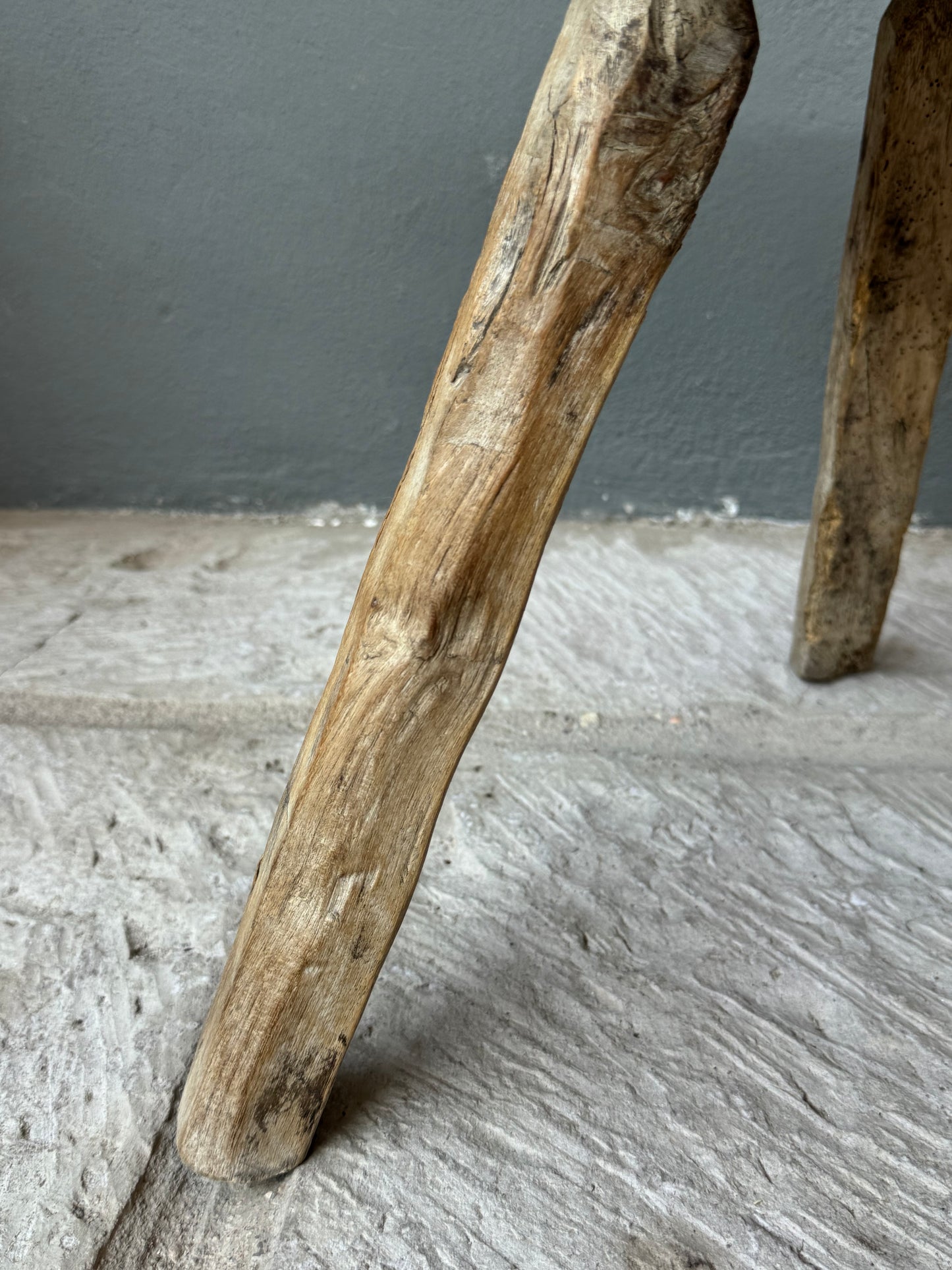 Mesquite Stool From Guanajuato 1940’s / Banco De Mesquite De Guanajuato