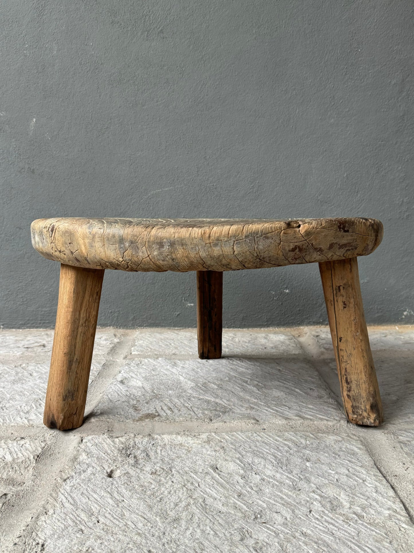 Primitive Hardwood Round Table From Yucatán
