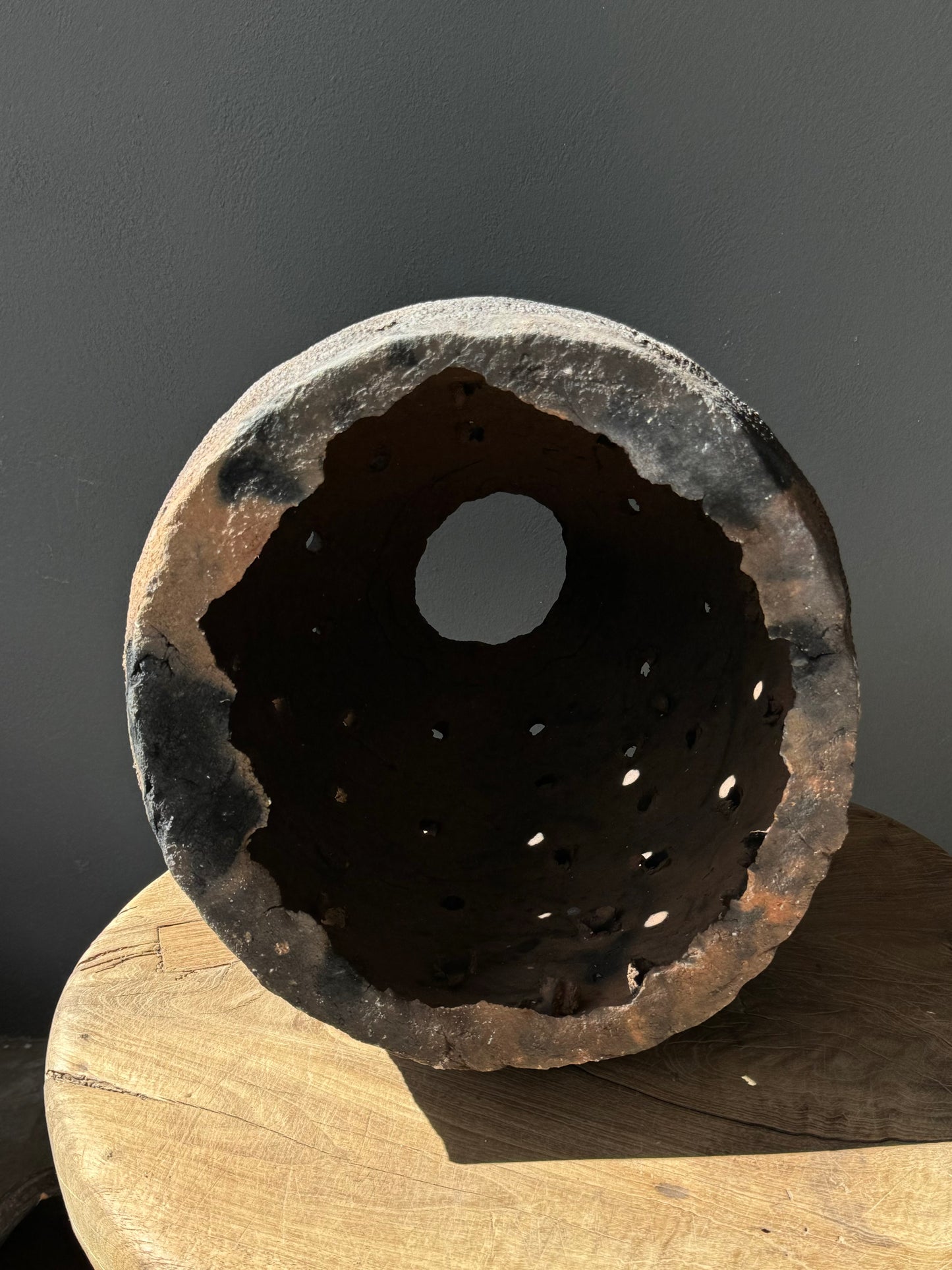 Primitive Terracotta Heater From The Northern Sierras of Puebla, Mexico, Circa 1970’s