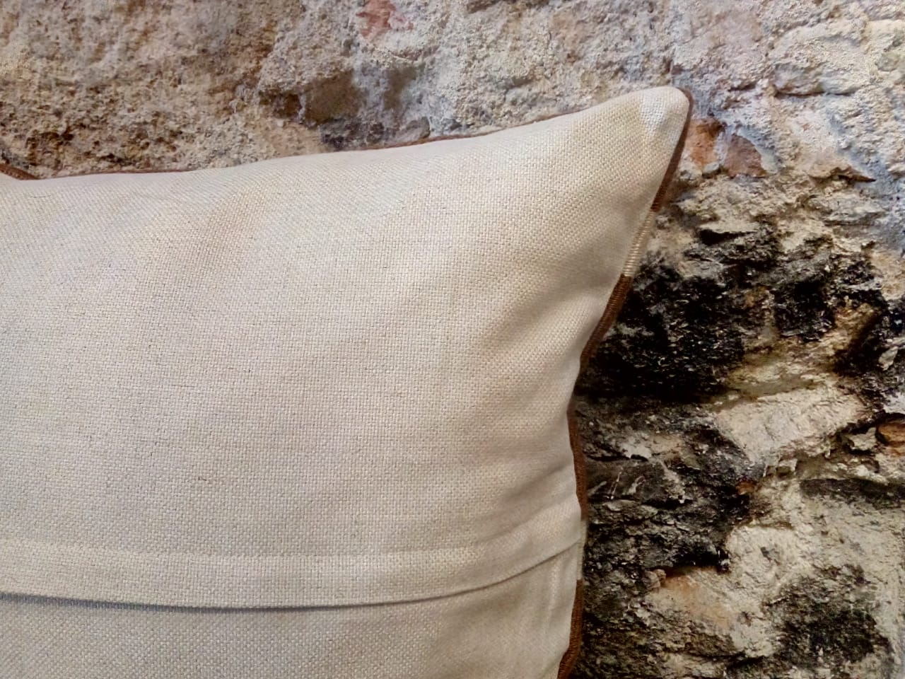Vintage Angora Pillow Cover From Turkey/ Funda Angora Vintage De Turquía