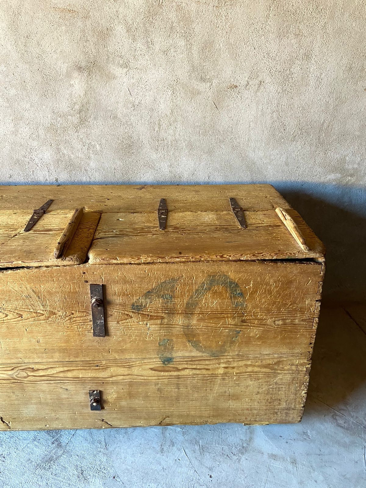 Mid 19th Century Colonial Storage Chest From Mexico | Baul Colonial de madera Sabino de la Sierra Gorda de Queretaro