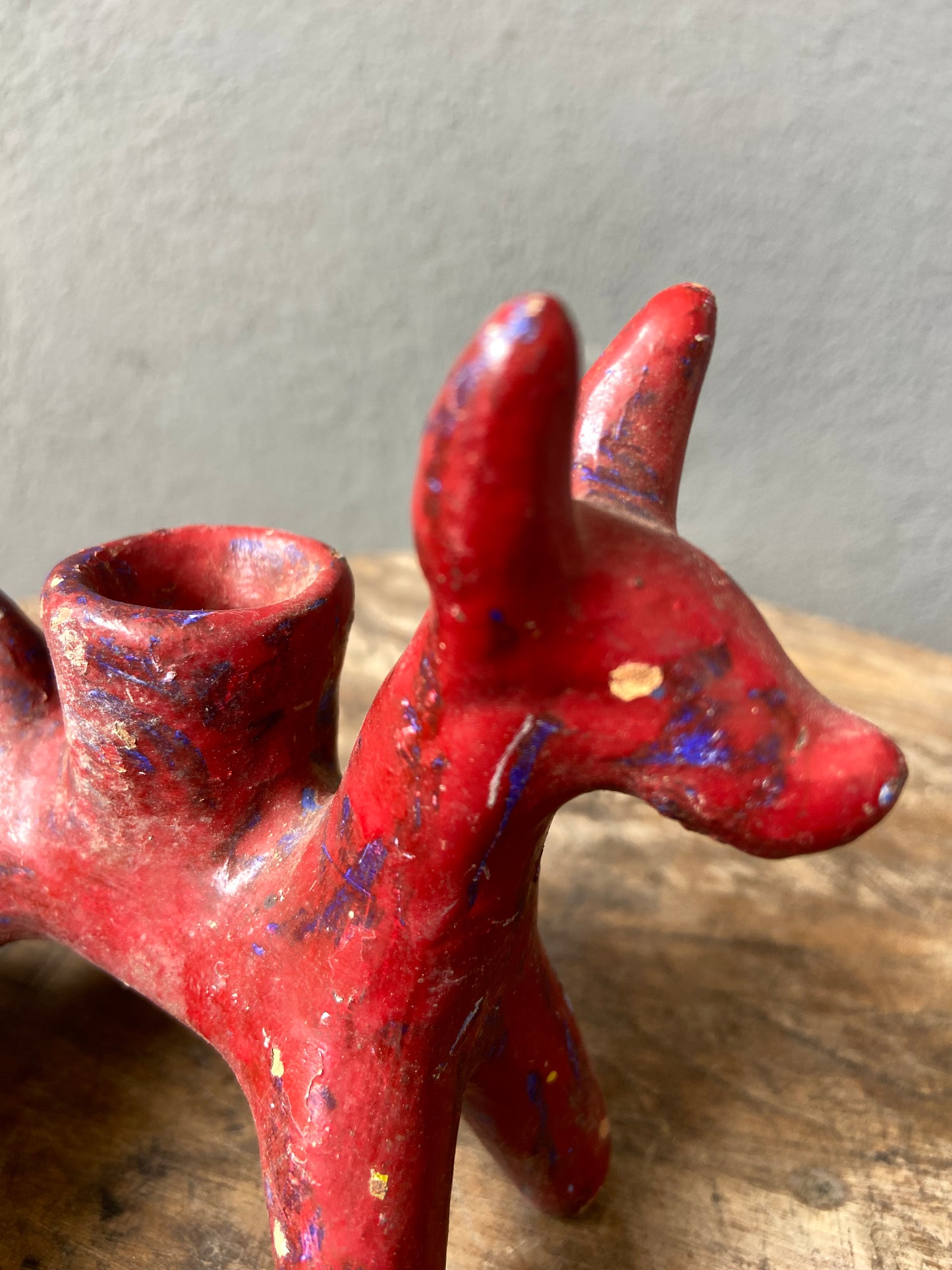 Candelero Vintage de la Huasteca/ Vintage Candleholder From Mexico