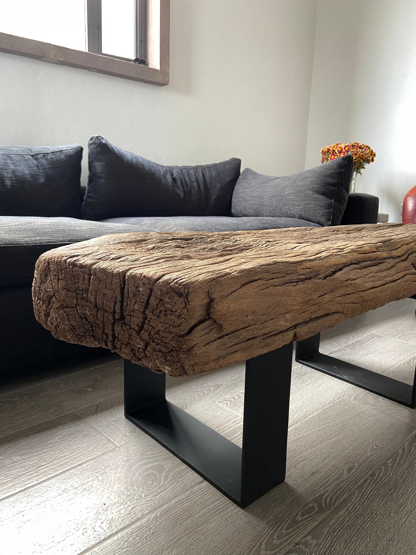 Mesa de tablón de mesquite | Mesquite Coffee Table