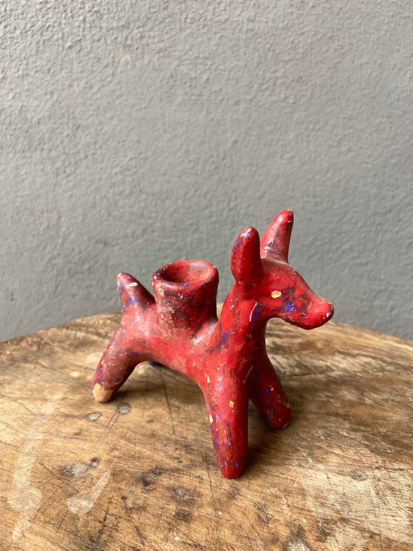 Candelero Vintage de la Huasteca/ Vintage Candleholder From Mexico