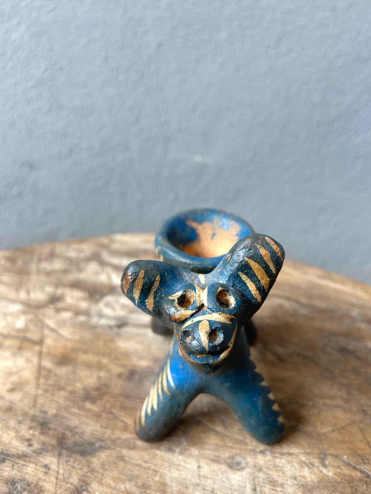 Candelero Vintage de la Huasteca/ Vintage Candleholder From Mexico