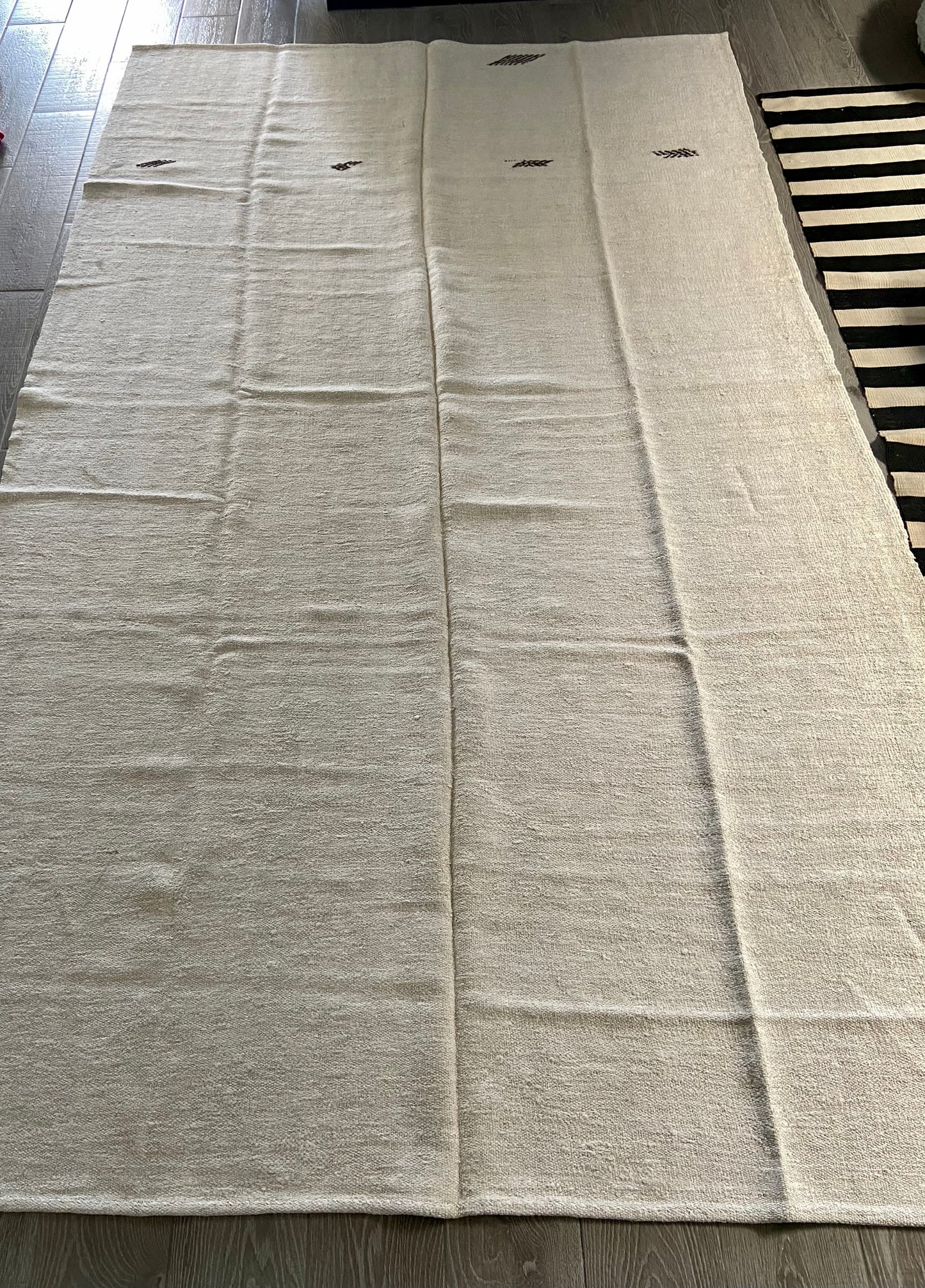 Hemp Carpet From Turkey 1970’s / Tapete Turco de Cañamo