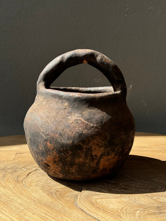 Hand Crafted Primitive Mixteca Bowl From Oaxaca, Circa 1950’s