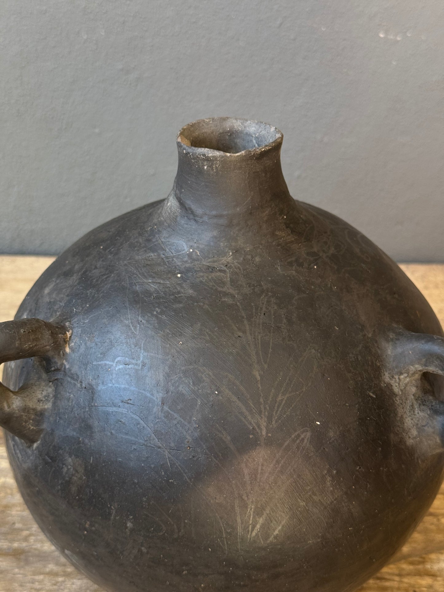 Black Clay Mezcal Jug From Oaxaca 1950’s