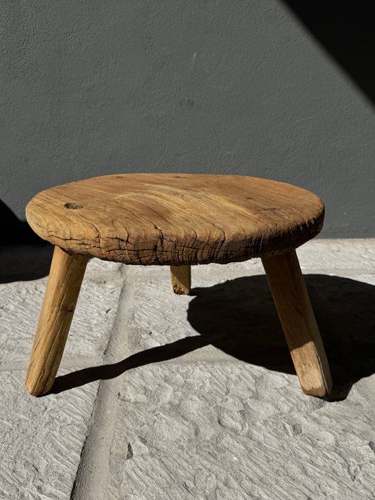 Primitive Cedar Round Table From Central Yucatán