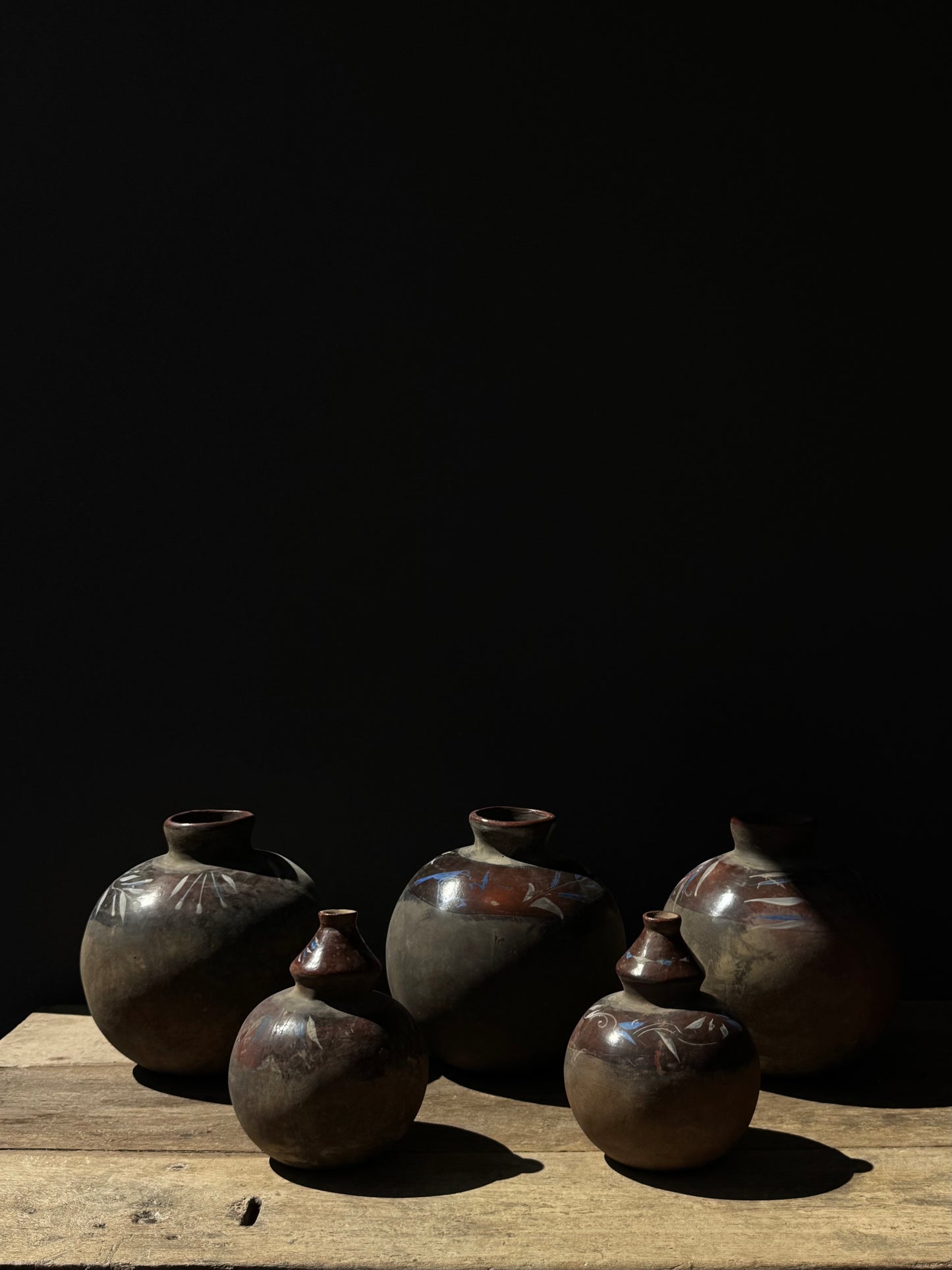 Patamban, Michoacán - Set Of 5 Pots From The 1950’s