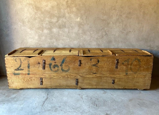 Mid 19th Century Colonial Storage Chest From Mexico | Baul Colonial de madera Sabino de la Sierra Gorda de Queretaro