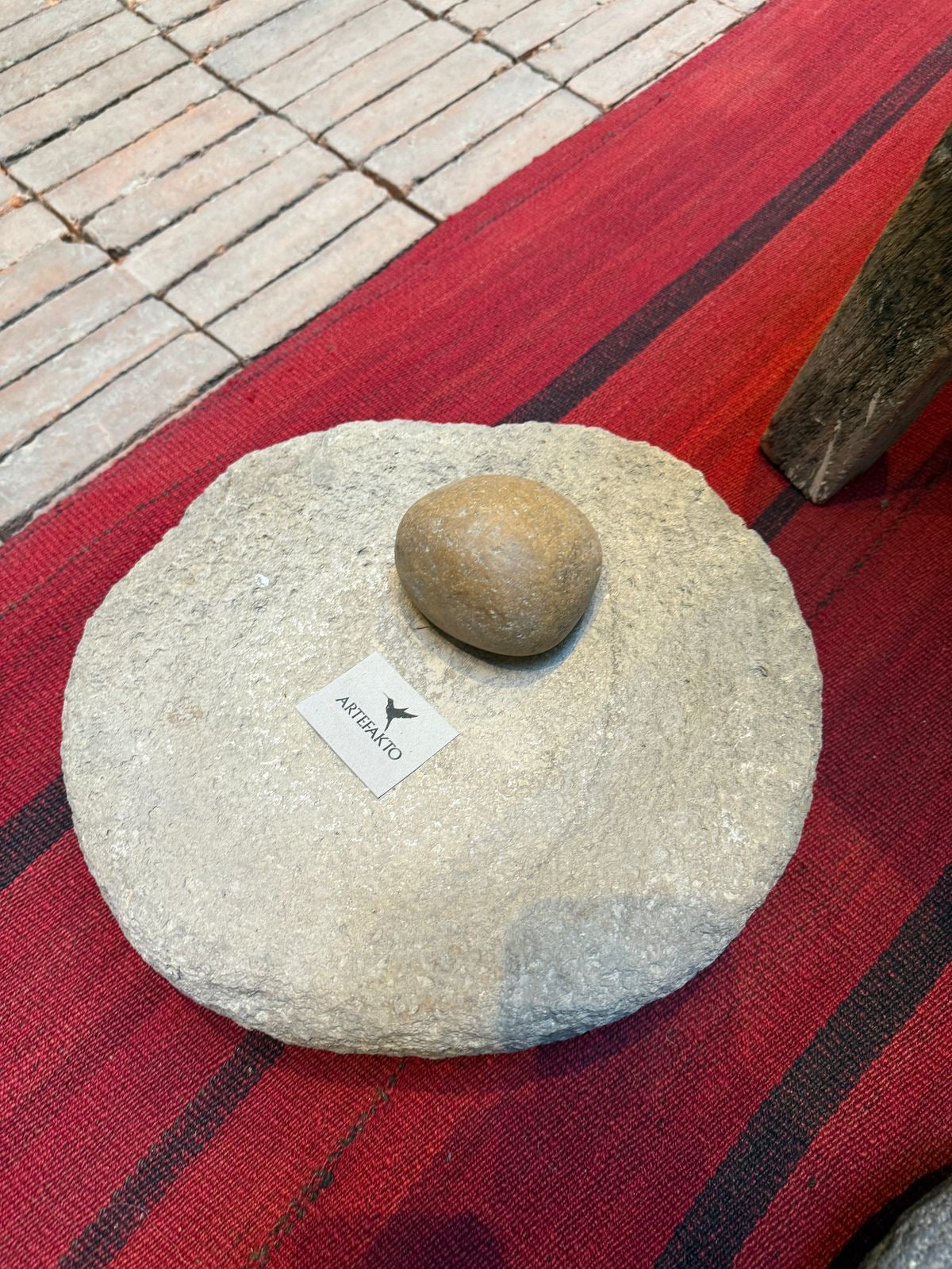 Primitive Stone Mortar From San Luis Potosí, Mexico