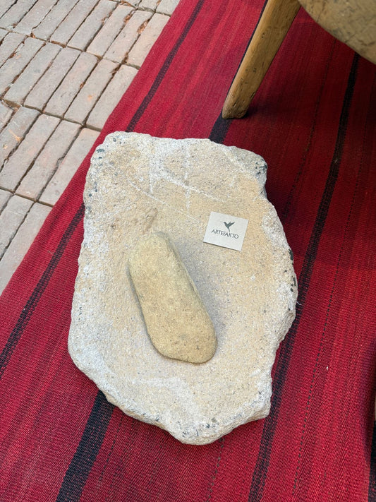 River Stone Mortar From San Luis Potosí, Mexico