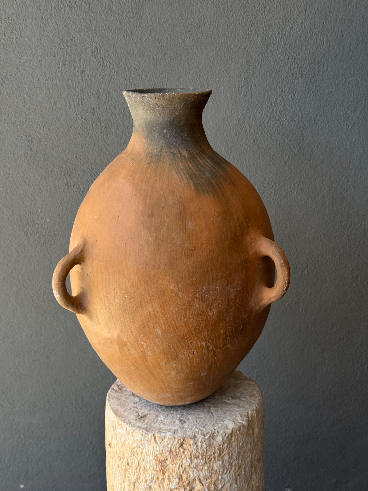 Nahua Terracota Water Jug From Puebla Sierra Norte