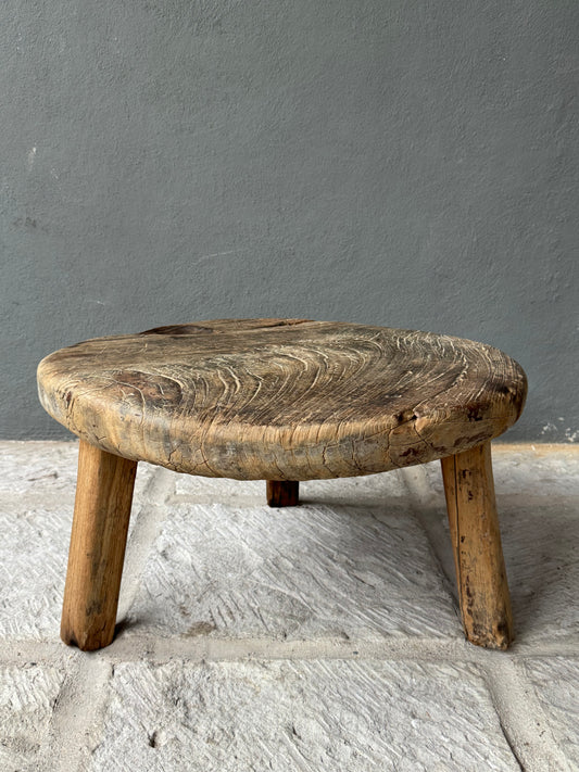 Primitive Hardwood Round Table From Yucatán